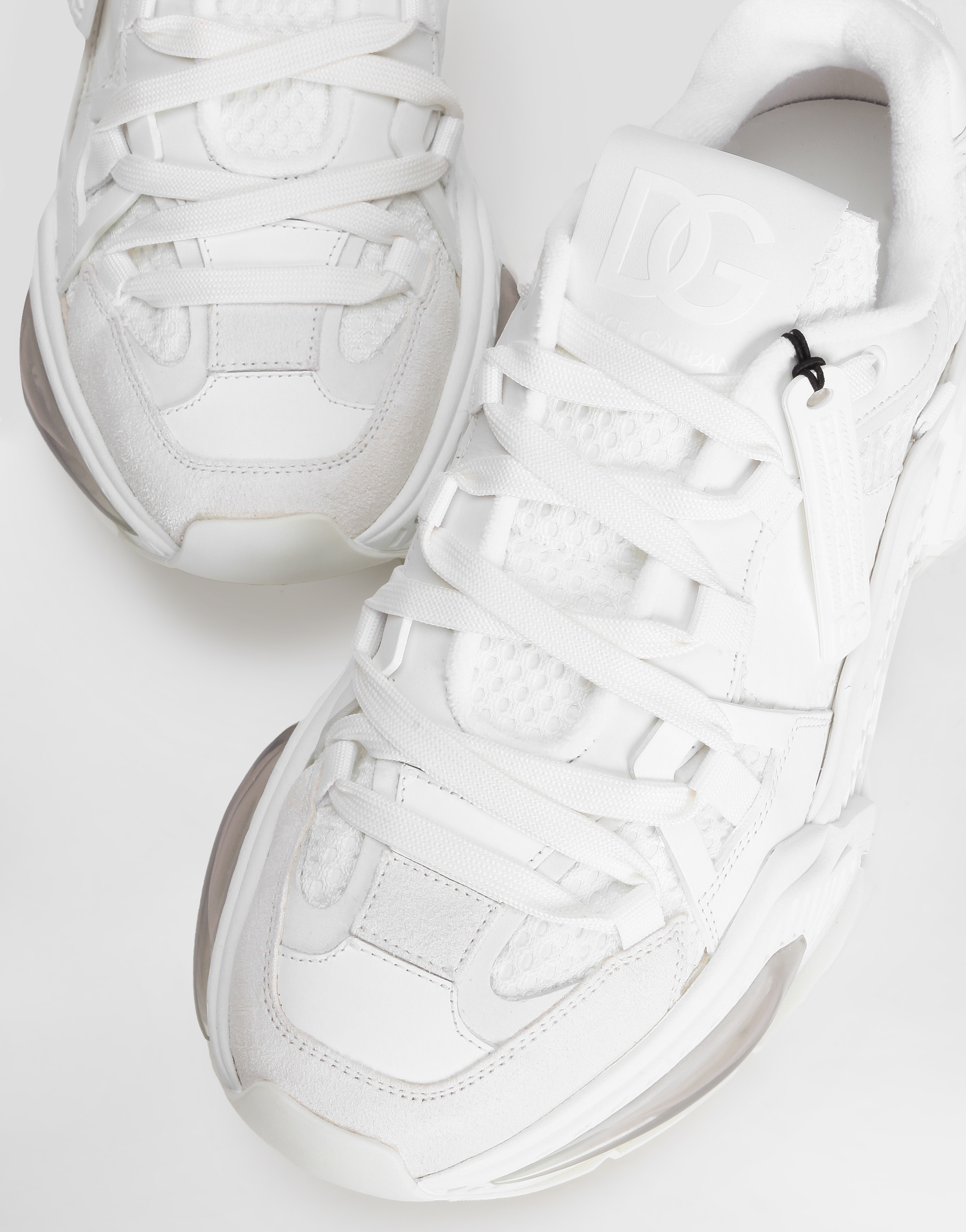 DOLCE & GABBANA MIXED-MATERIAL AIRMASTER SNEAKERS