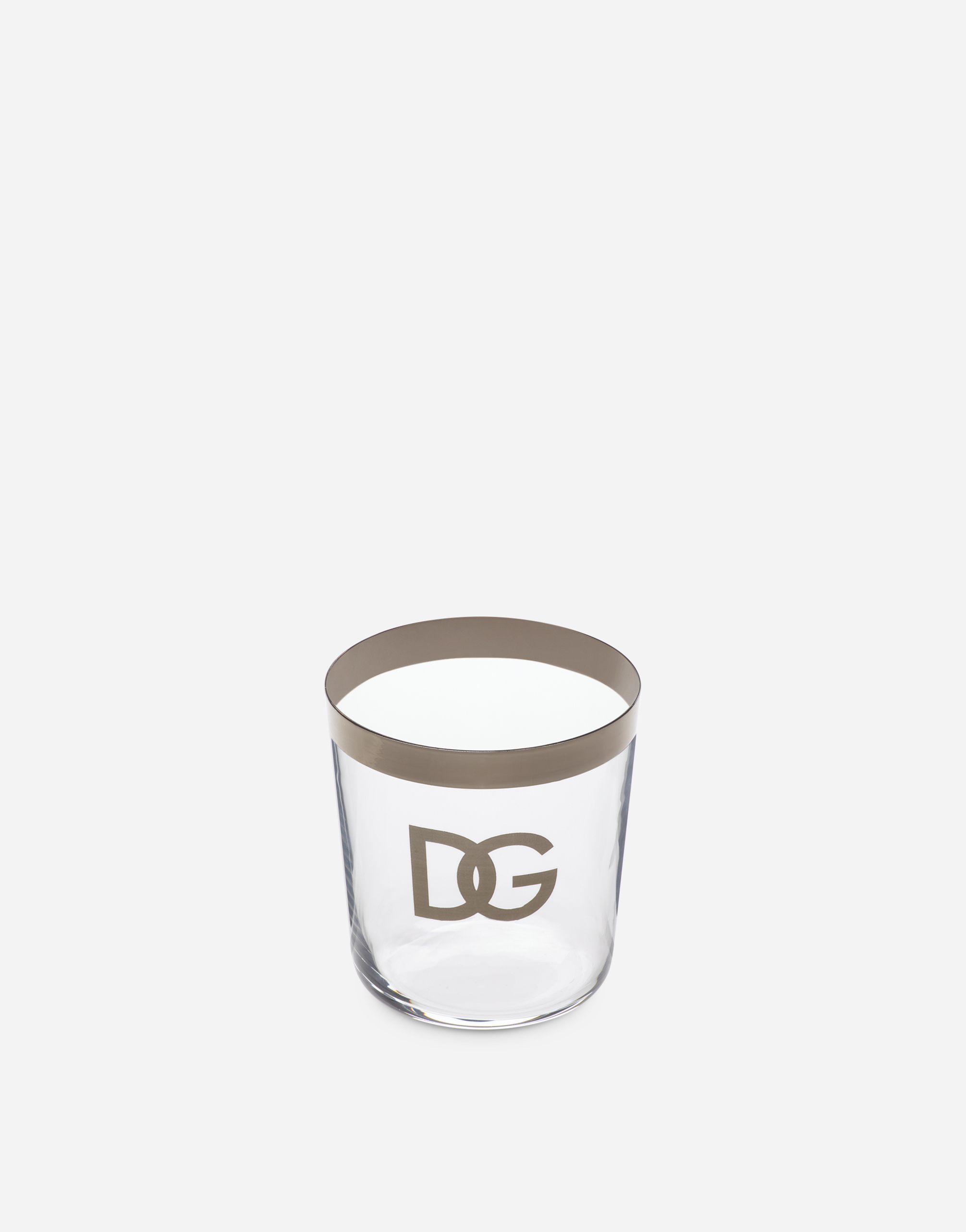 Dolce & Gabbana Set 2 Water Glasses In Multicolor