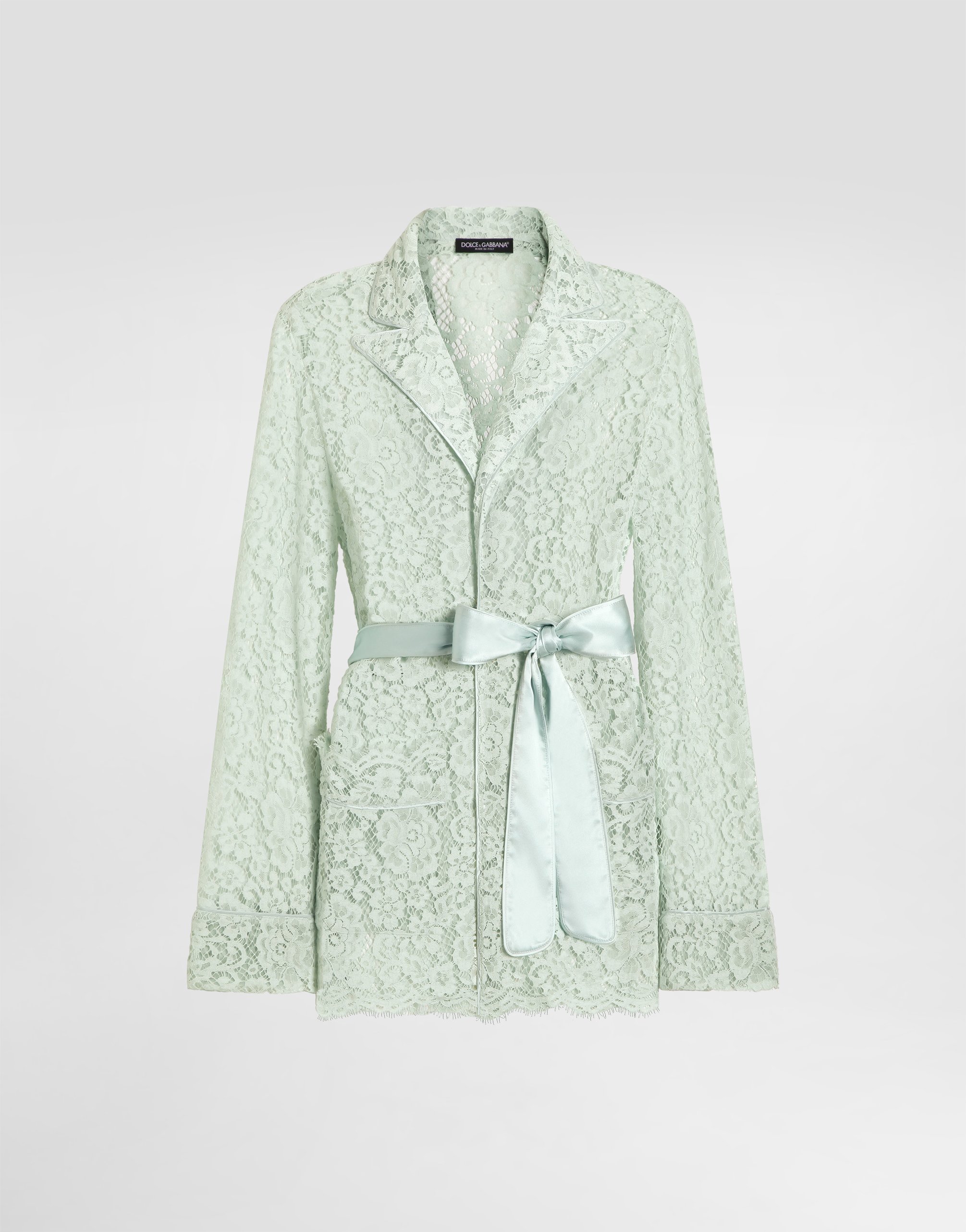 Dolce & Gabbana Lace Vanity Shirt In Green