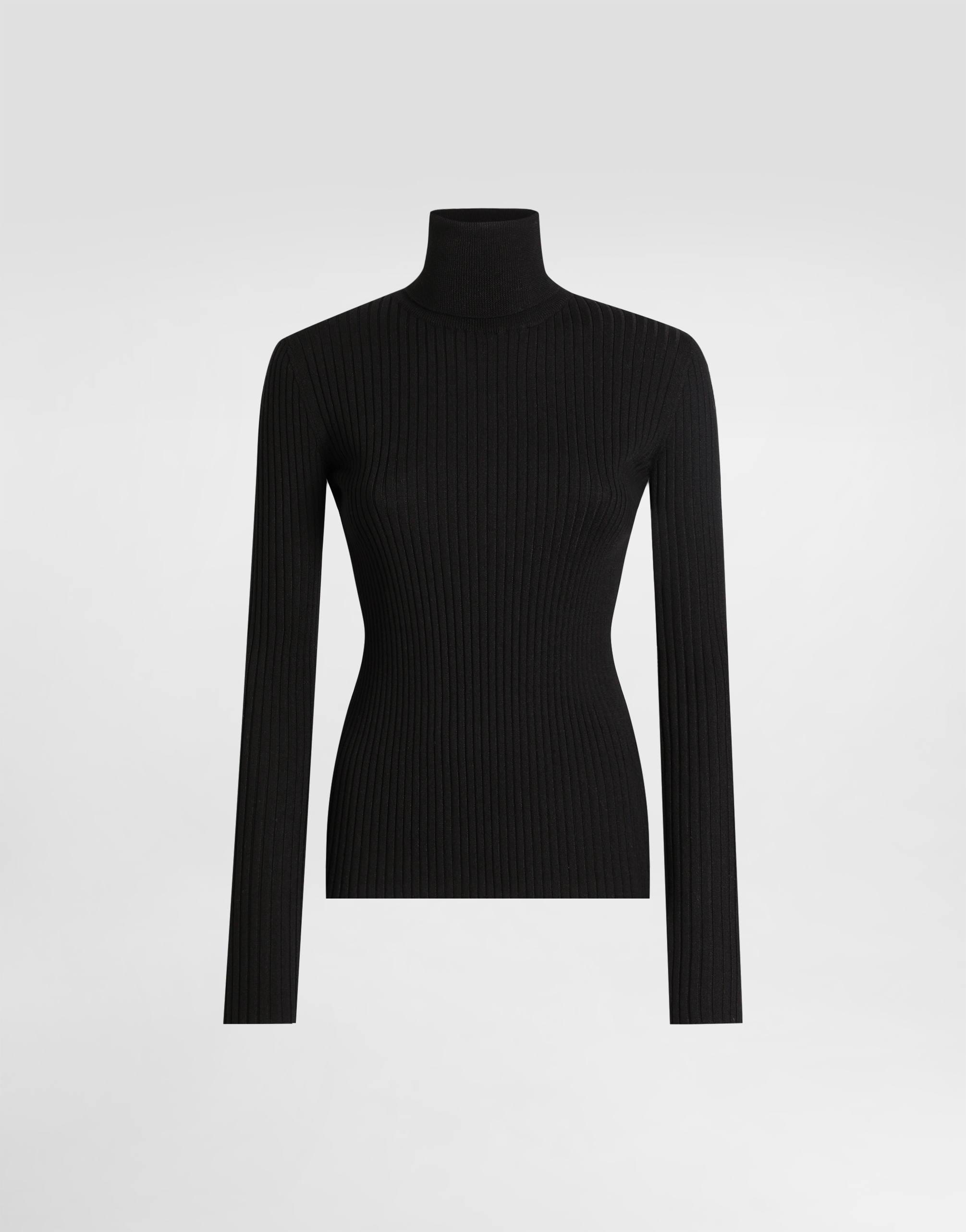 Dolce & Gabbana Wool Turtleneck Pullover In Black