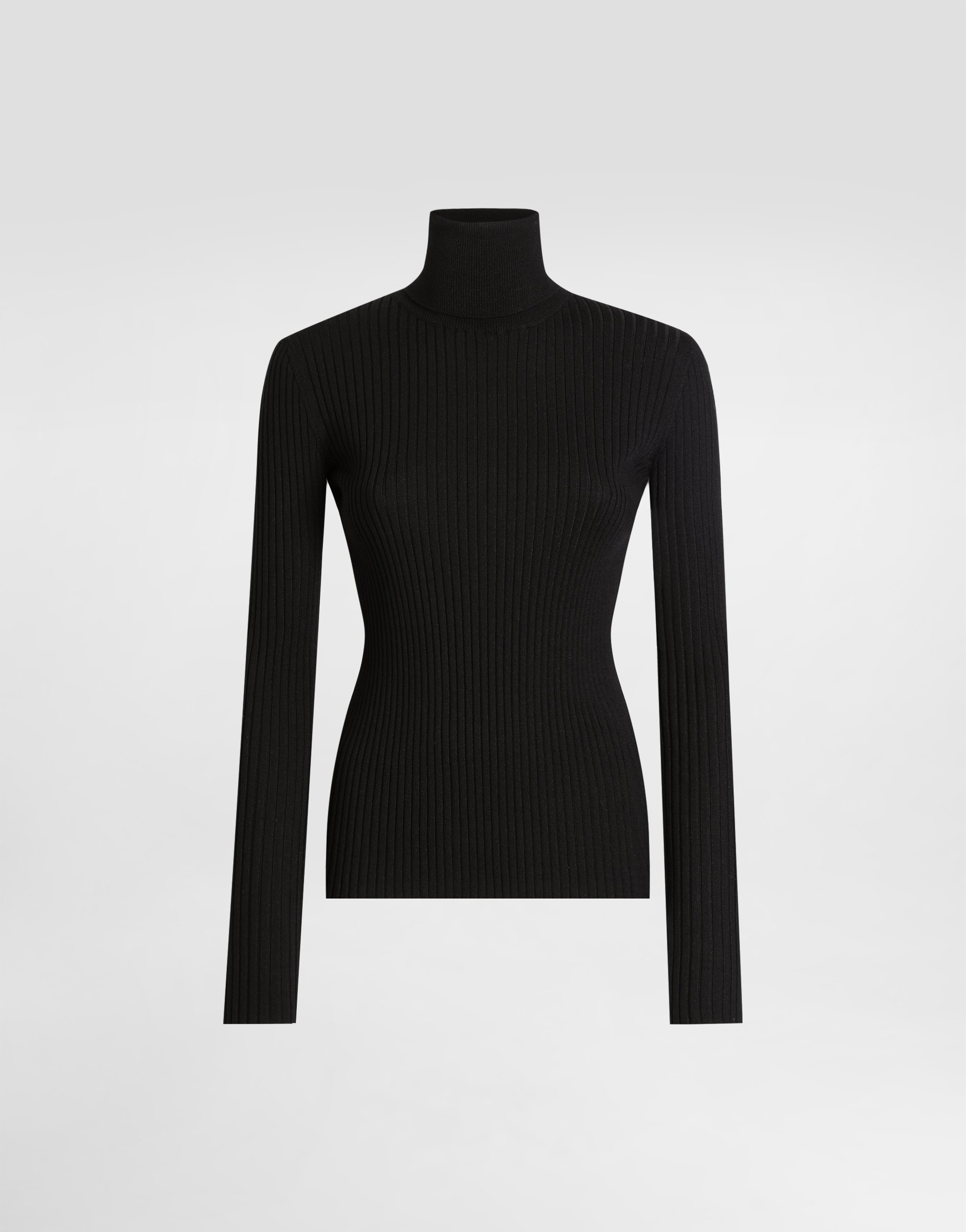 Dolce & Gabbana Wool Turtleneck Pullover In Black