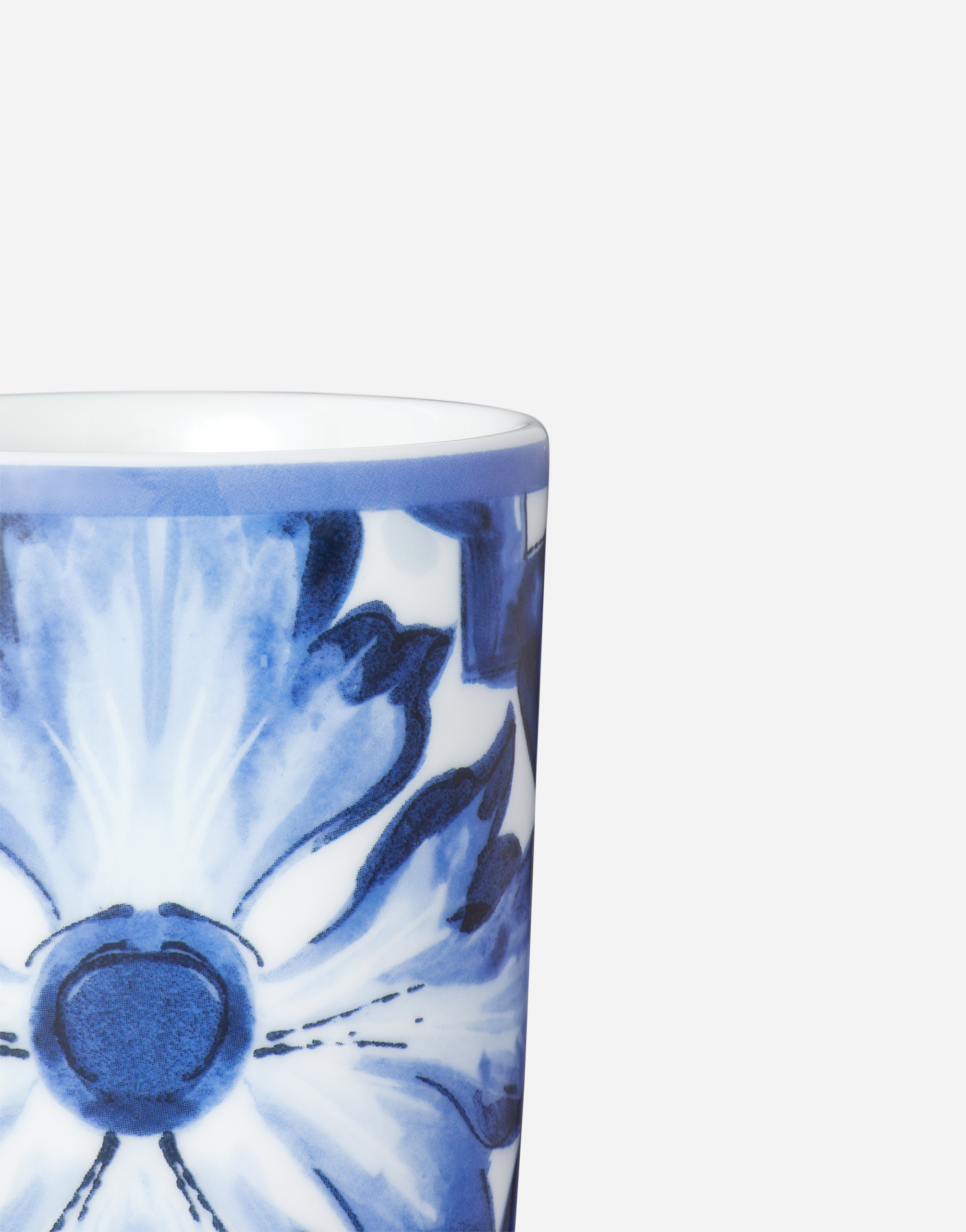 Shop Dolce & Gabbana Porcelain Water Glass In Multicolor