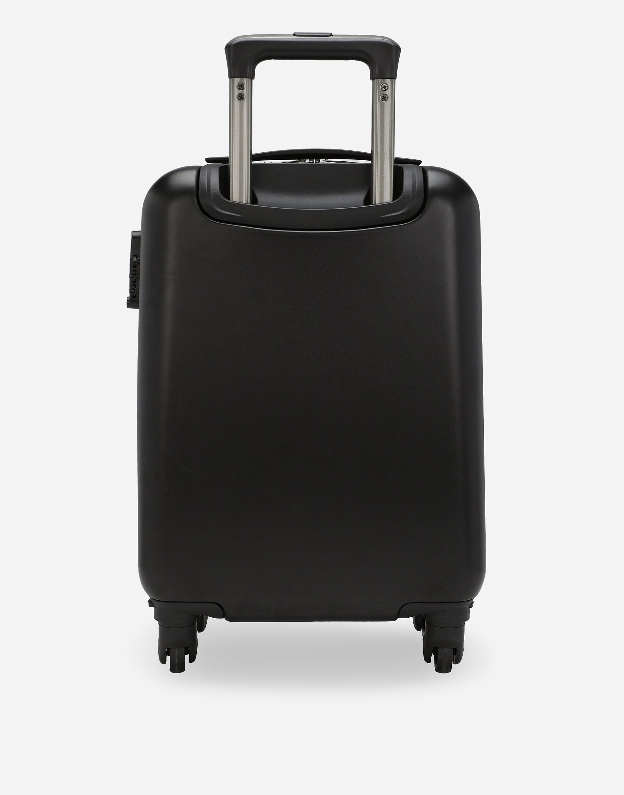 Dolce & Gabbana Hard Case Trolley With Dg Logo In Black