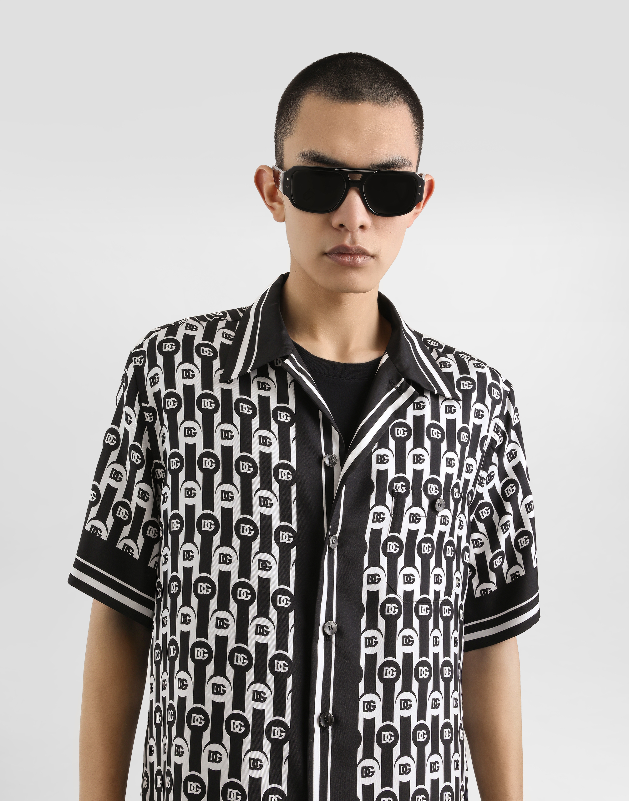 Dolce & Gabbana Personalized Wardrobe Shirt With Chest Pocket In Multi