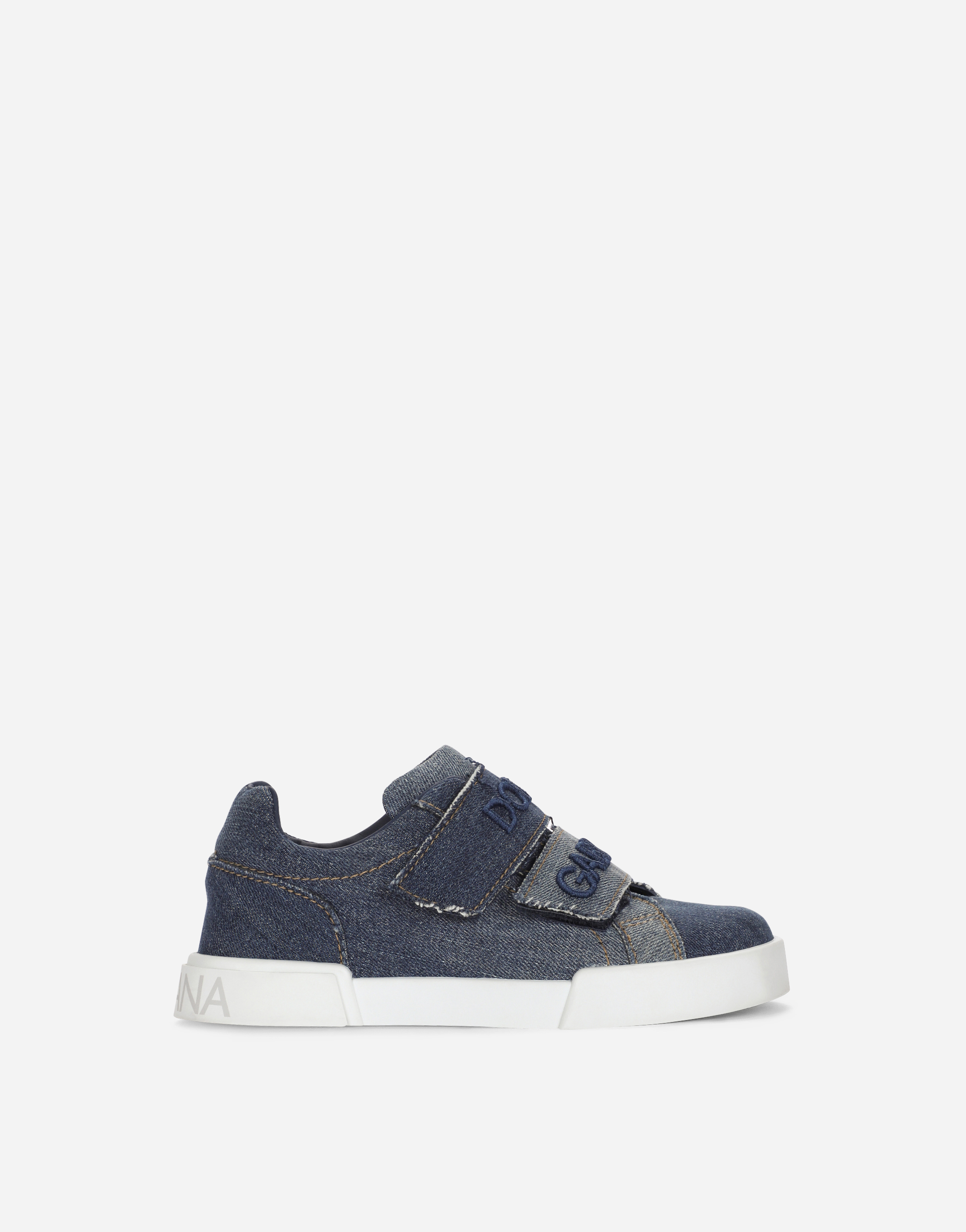 DOLCE & GABBANA DENIM PORTOFINO LIGHT SNEAKERS