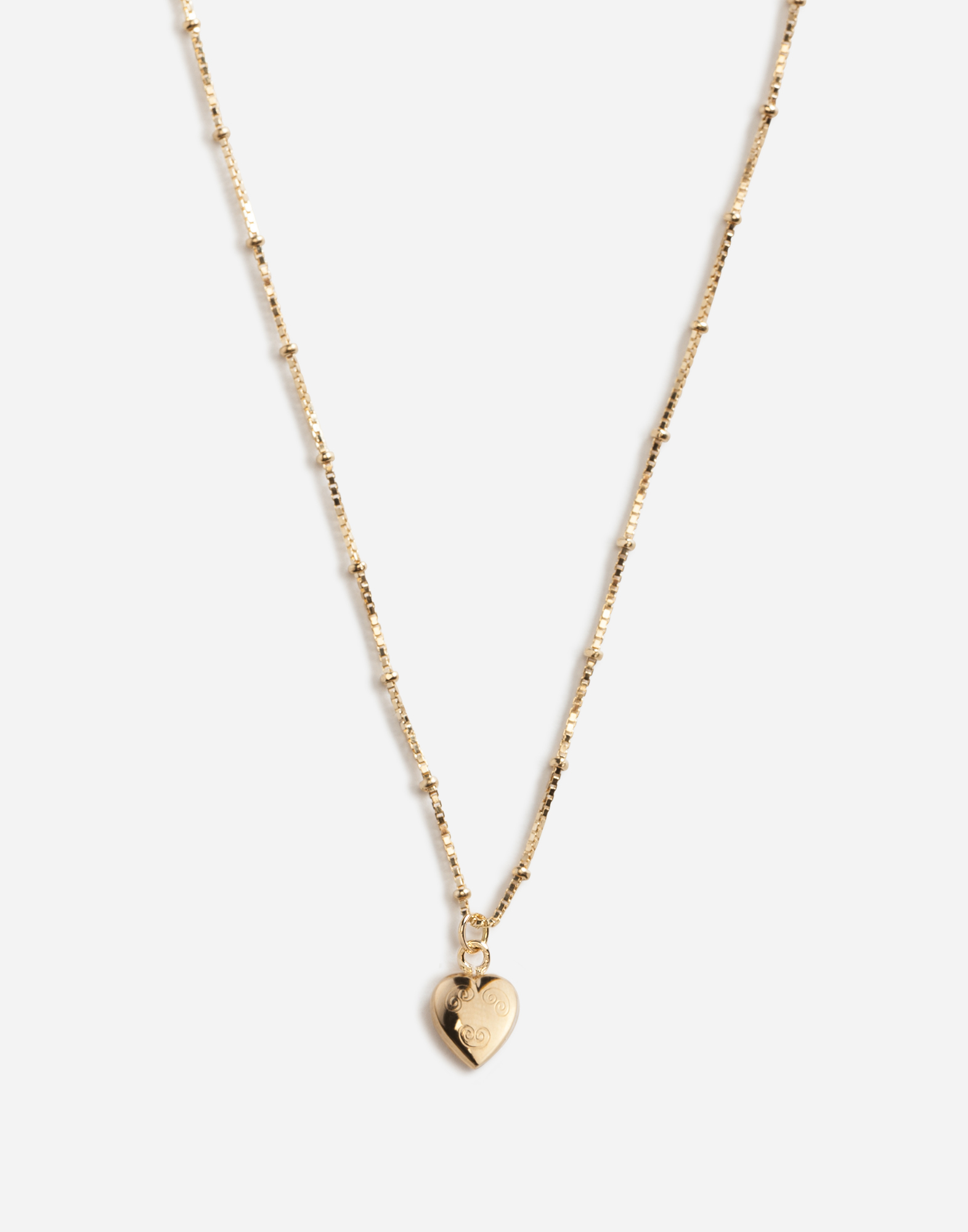 Dolce & Gabbana Necklace With Heart Charm In Gold