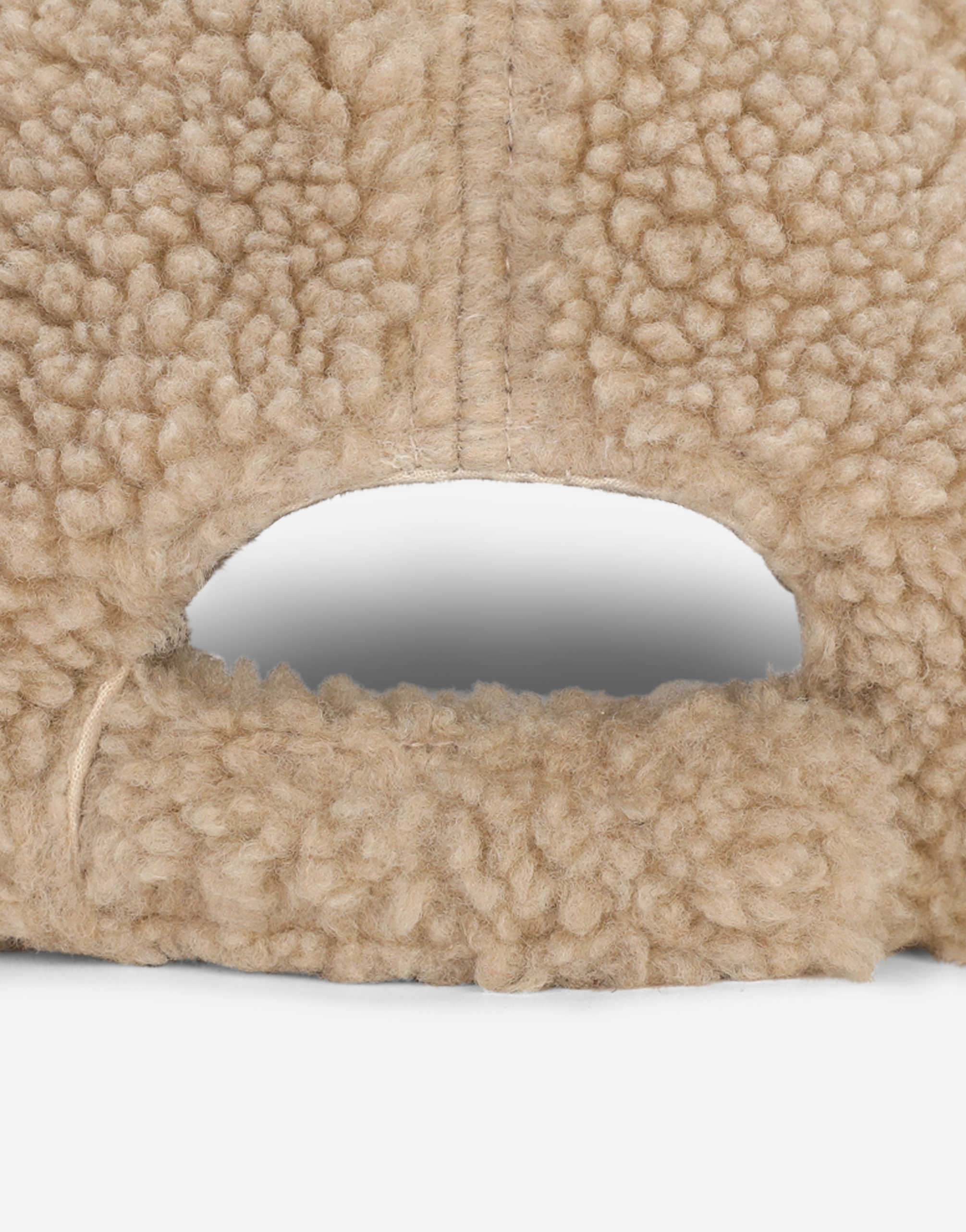 DOLCE & GABBANA FAUX FUR BASEBALL CAP WITH LOGO TAG