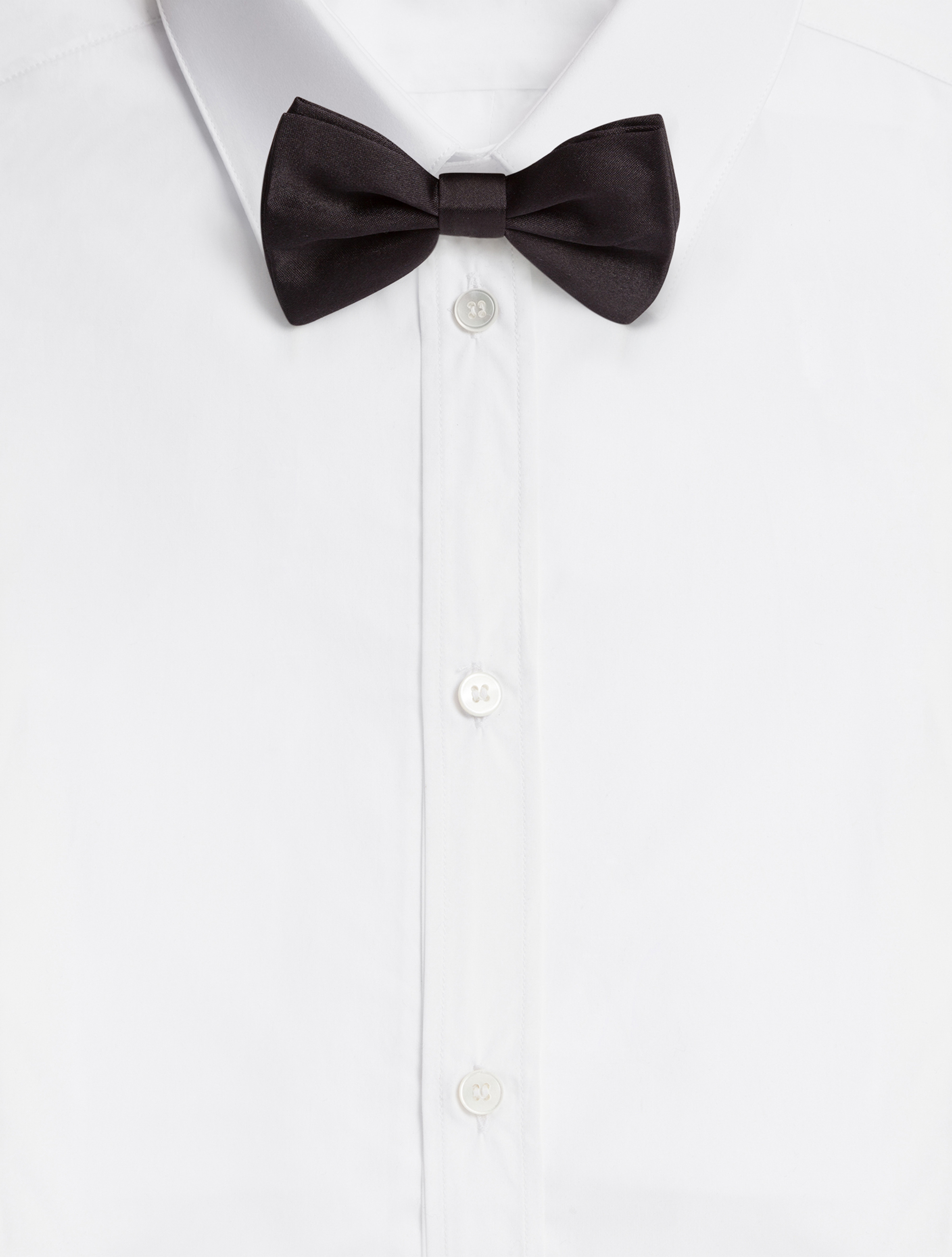 Dolce & Gabbana Silk Bow Tie - Man Accessories Black Fabric I