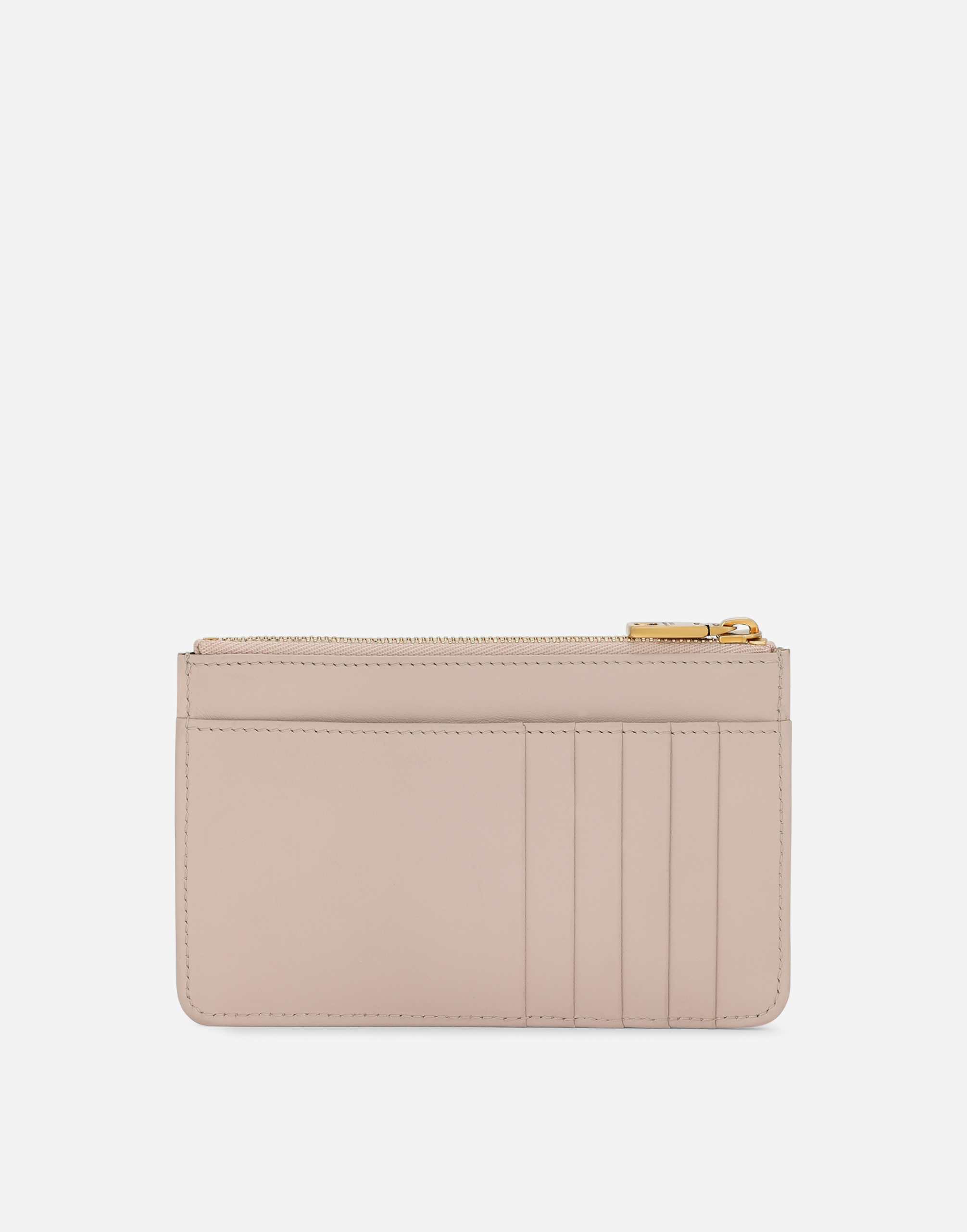  Dolce & Gabbana Dolce & Gabbana Medium Devotion Card Holder - Woman Wallets And Small Leather Goods Blush Leather Onesize 