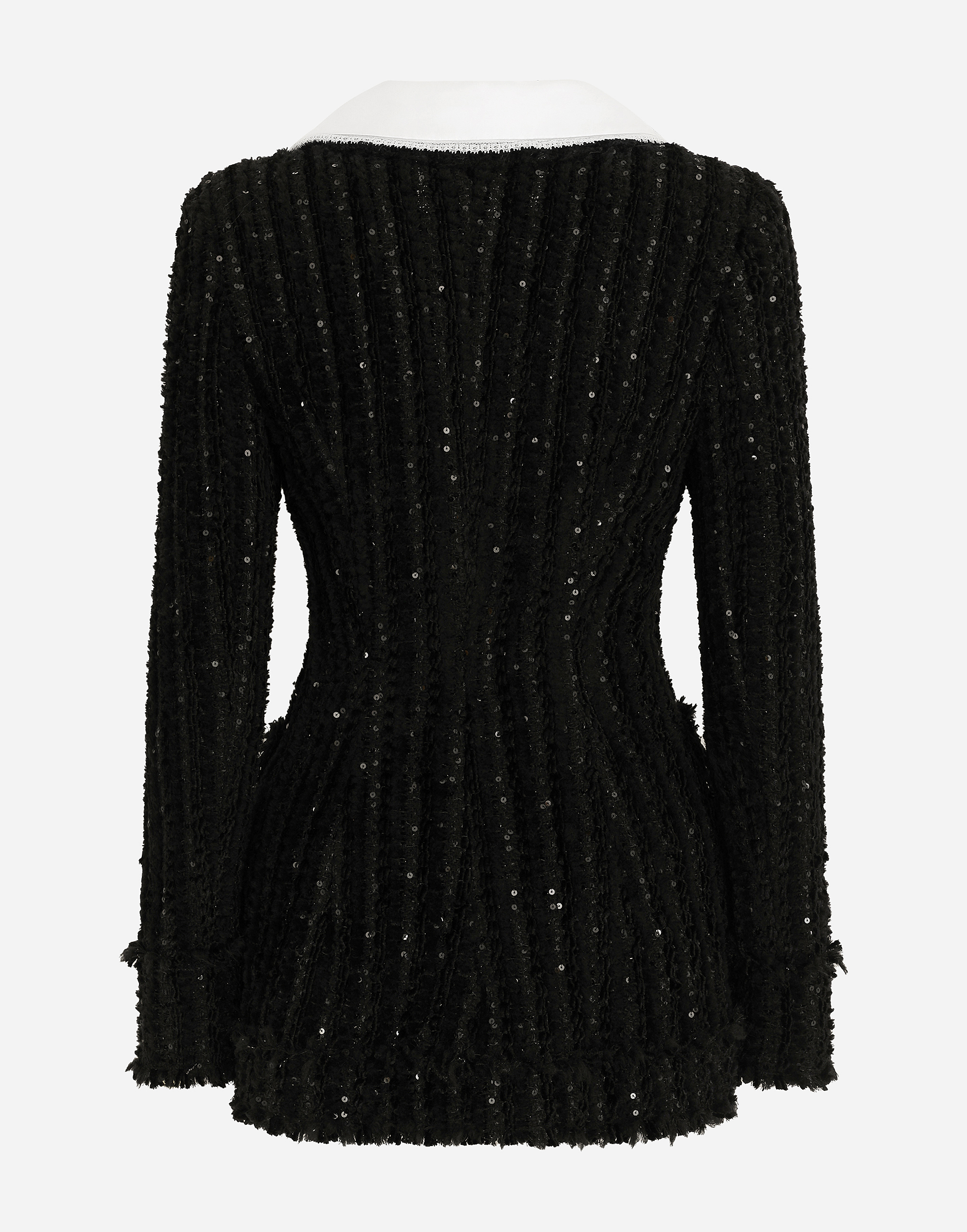 Dolce & Gabbana Tweed Jacket In Black