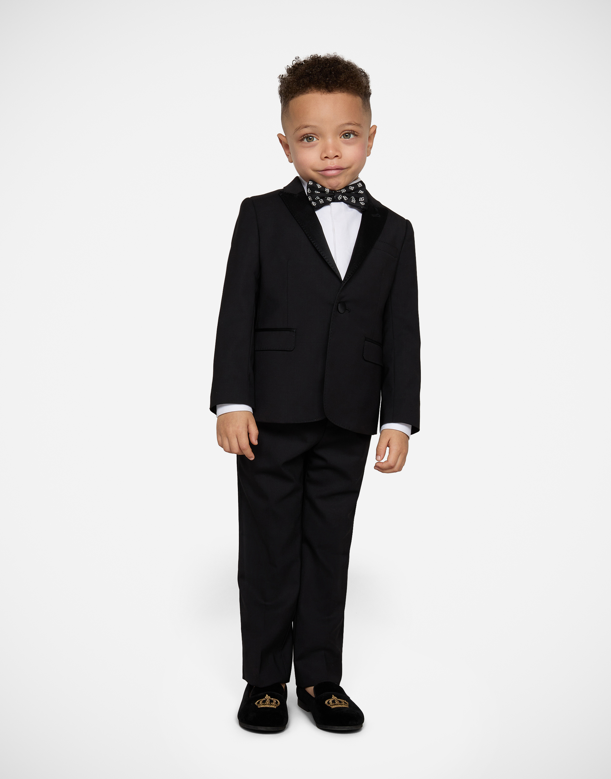 Shop Dolce & Gabbana Single-breasted Tuxedo Suit In Stretch Wool In Black