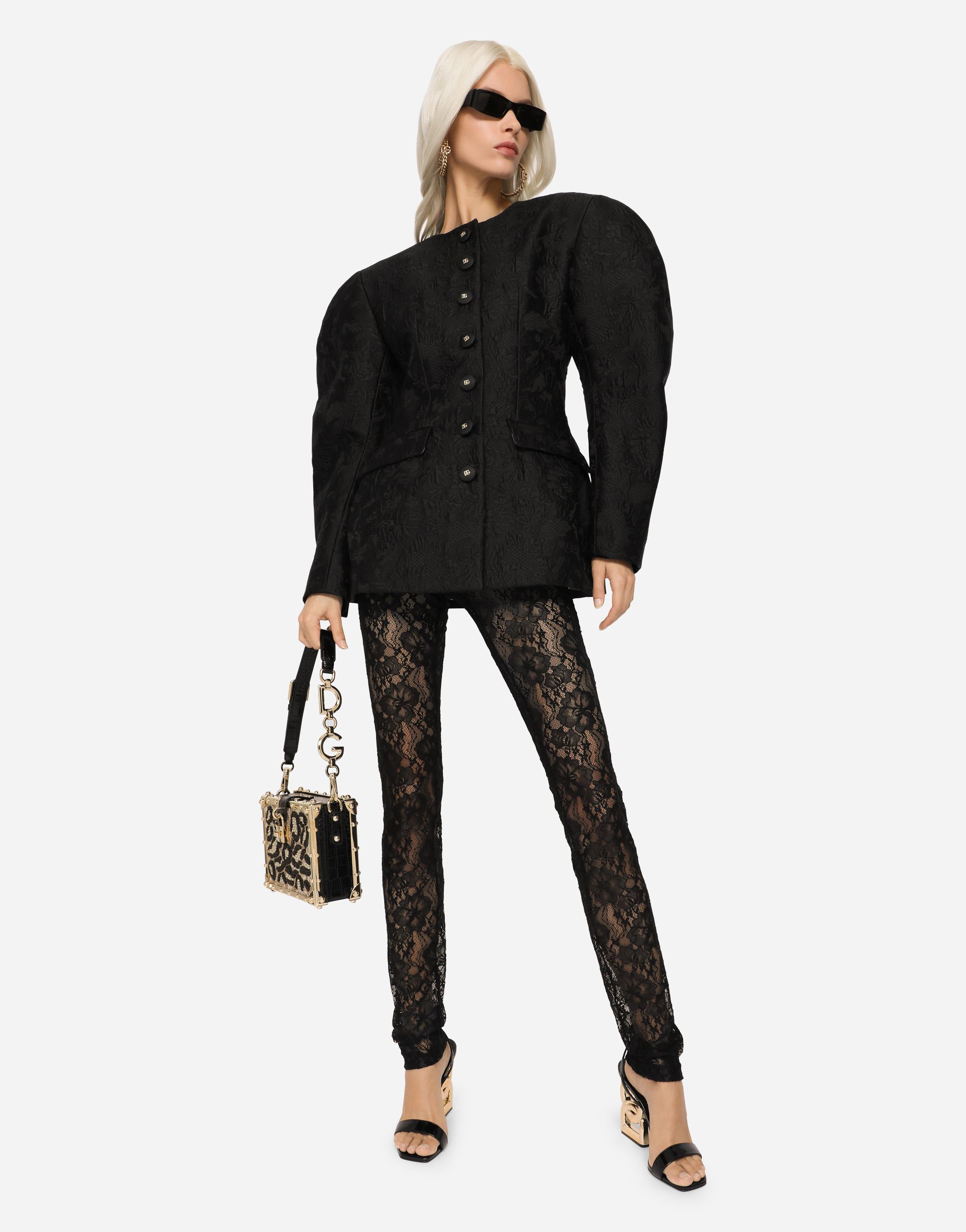 Dolce & Gabbana Satin Dolce Box With Embroidery In Multicolor