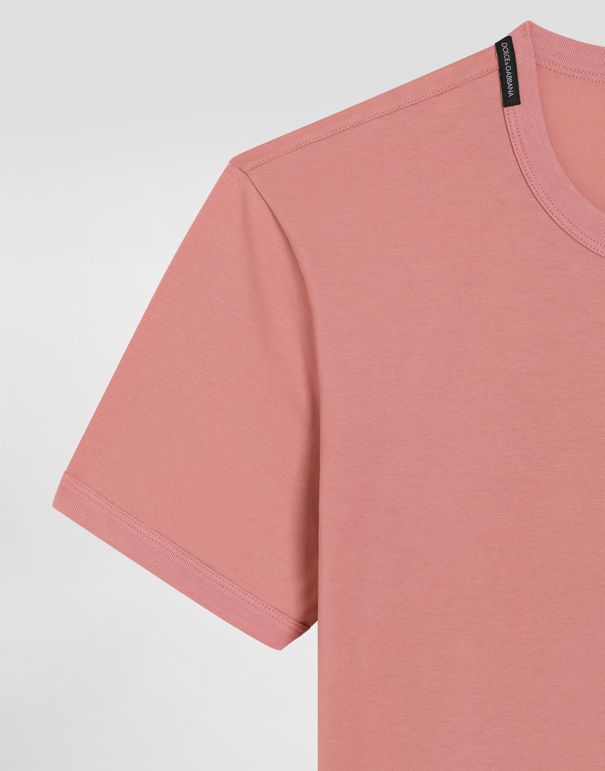 Dolce & Gabbana Cotton T-shirt With Patch In Multi