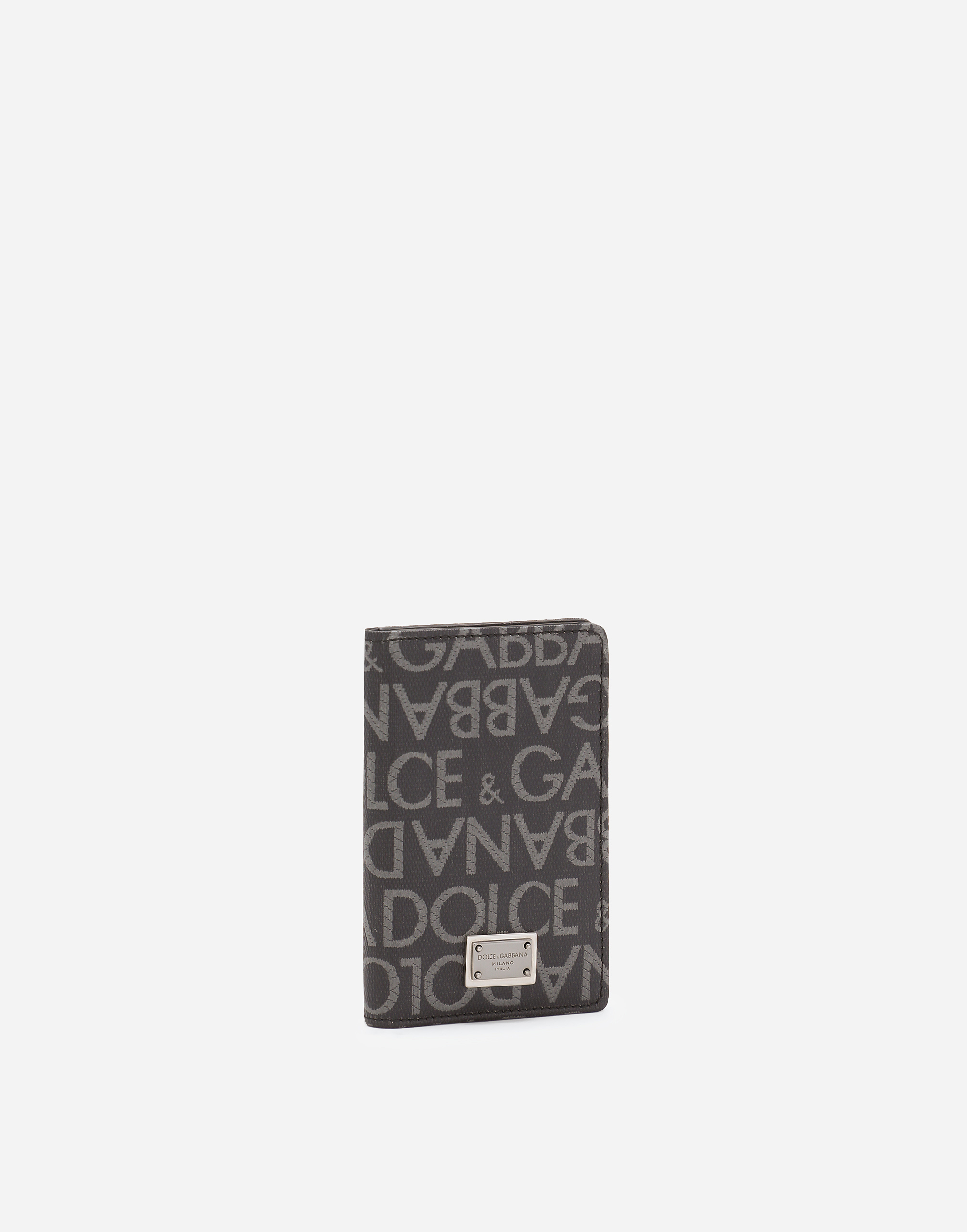 Dolce & Gabbana Coated Jacquard Bifold Card Holder In Multicolor