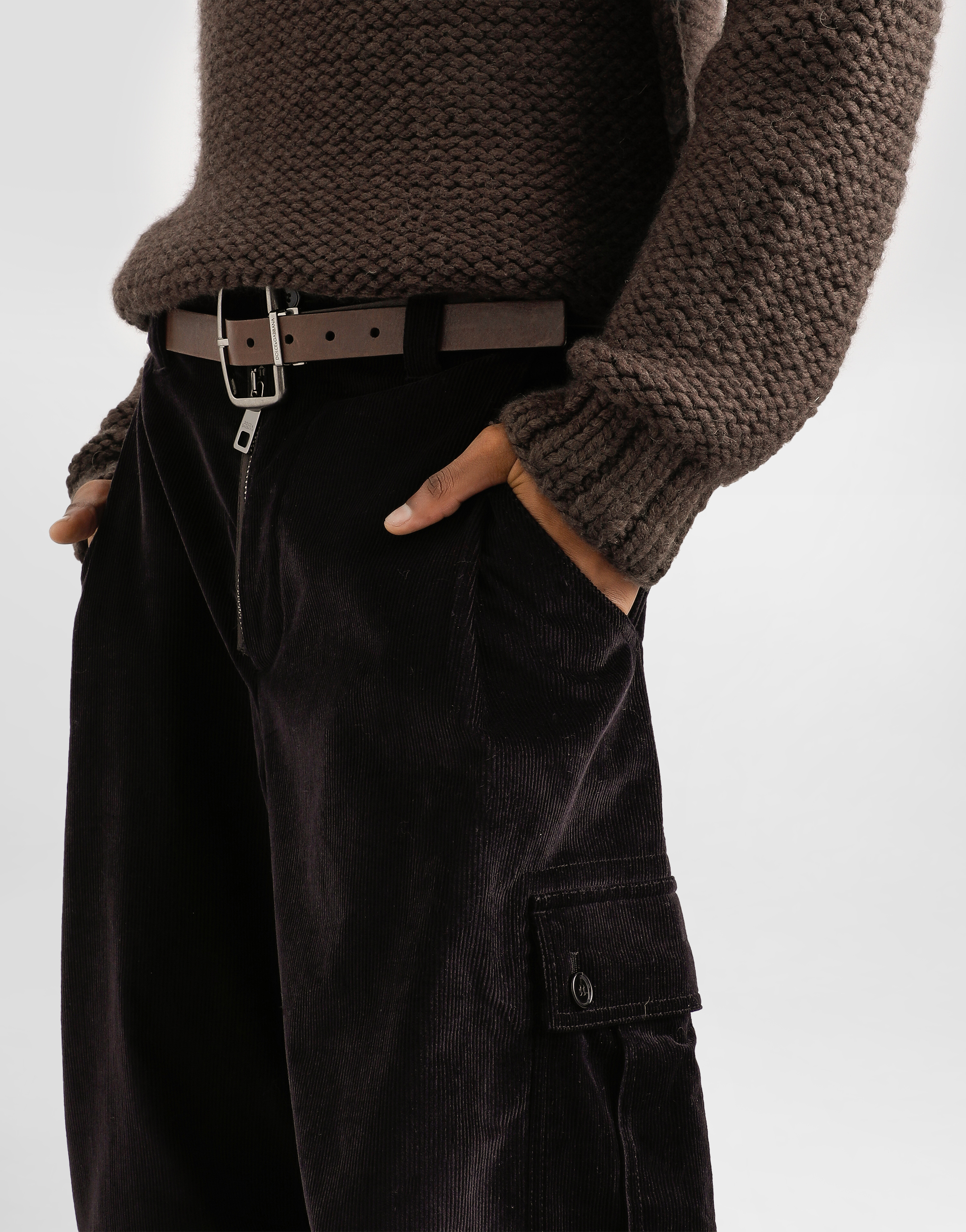 Corduroy cargo trousers