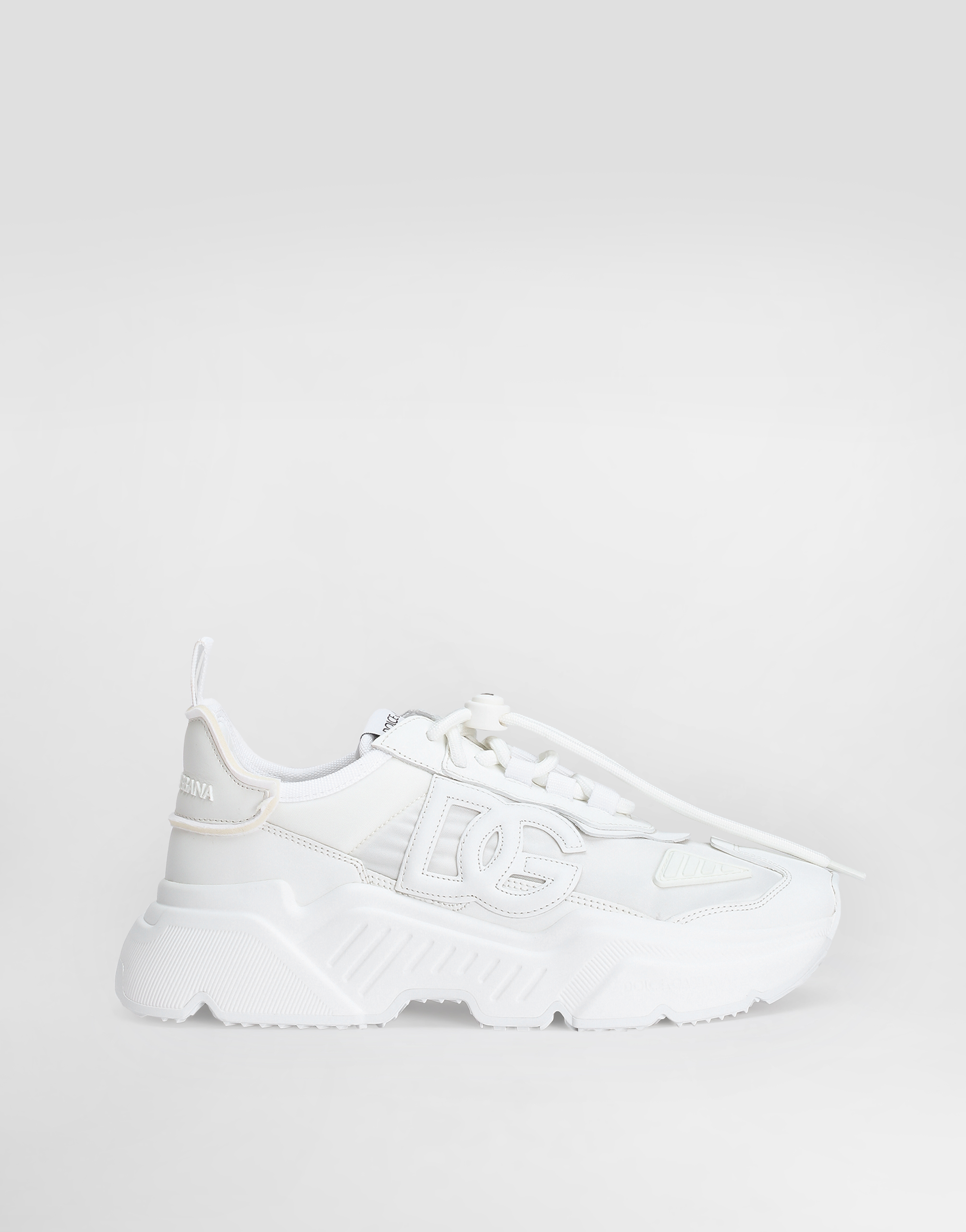 Dolce & Gabbana Mixed-materials Daymaster Sneakers In White