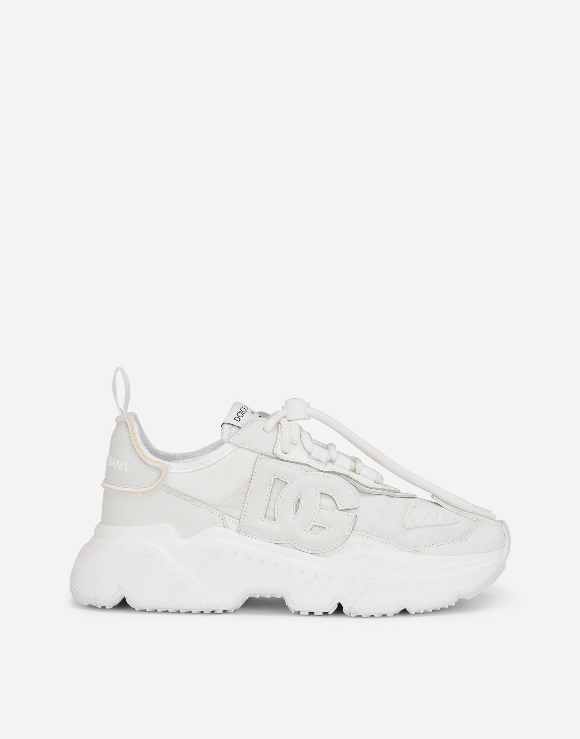 Dolce & Gabbana Mixed-materials Daymaster Trainers In White