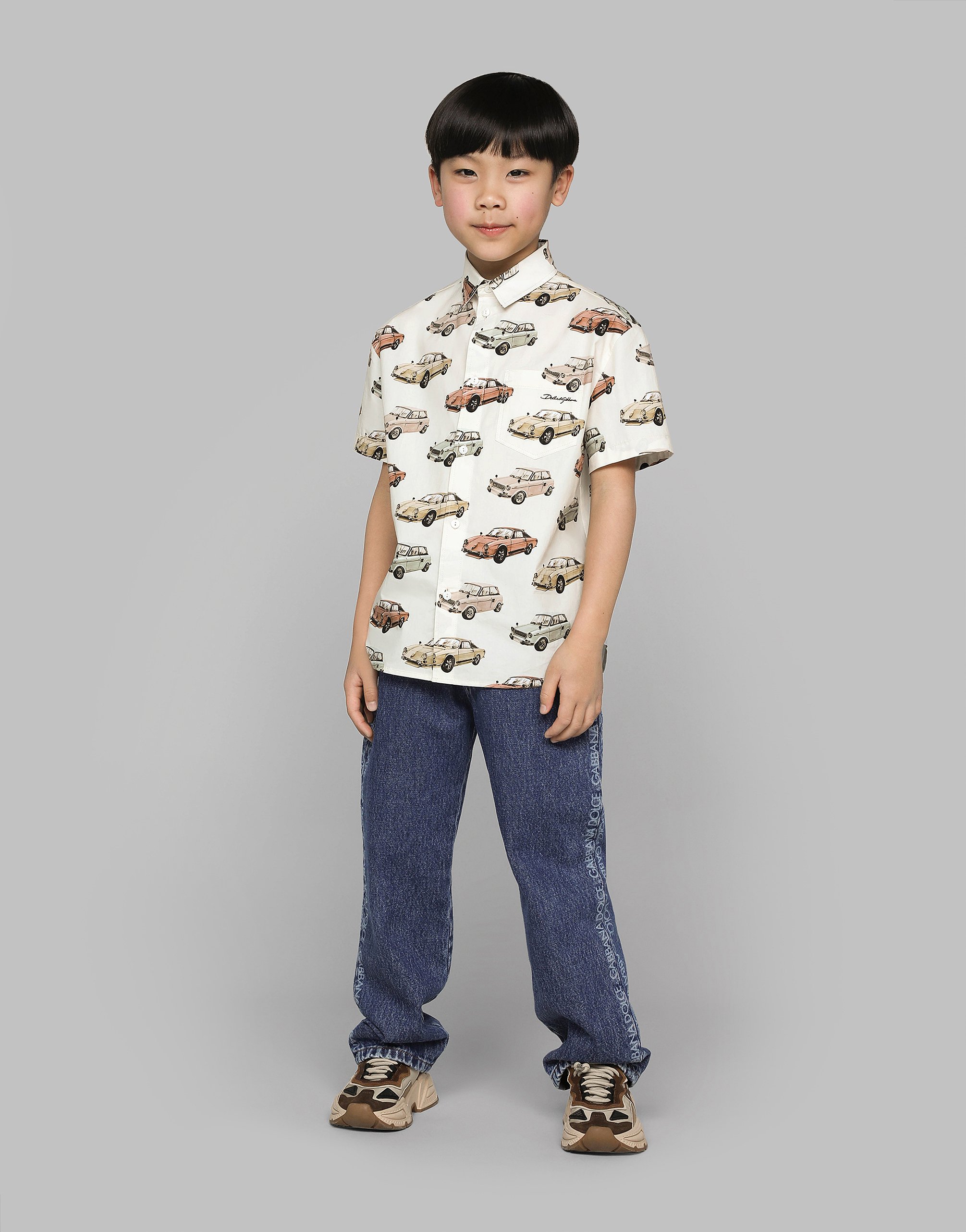 Dolce & Gabbana Camicia Manic. Corta In Stampa