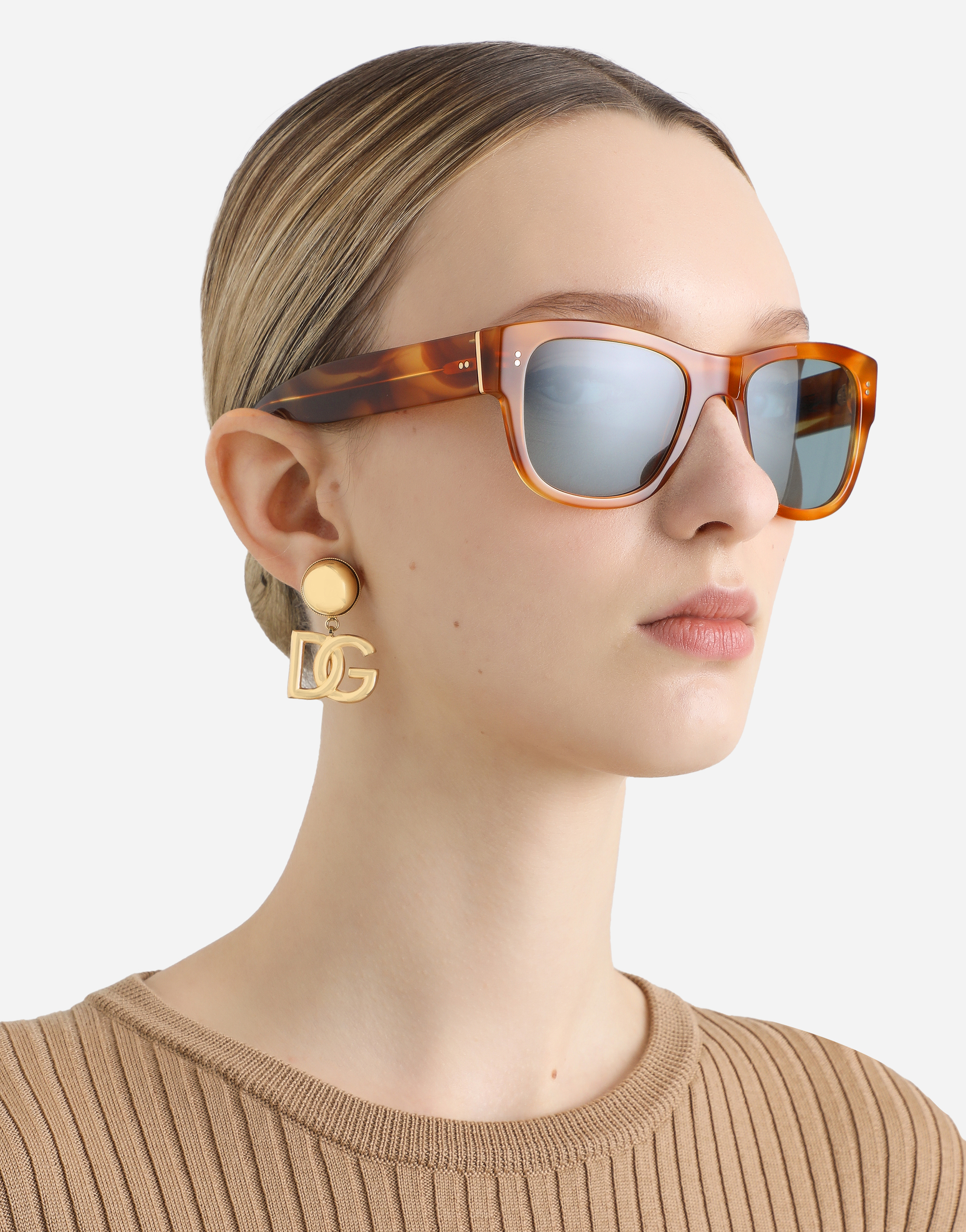 Dolce & Gabbana Dna Sunglasses In Brown