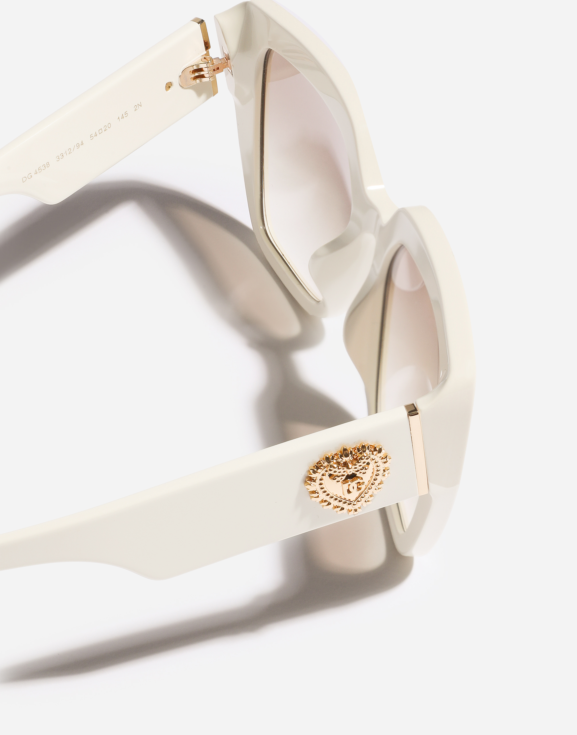 Dolce & Gabbana Devotion Square-frame Sunglasses In White
