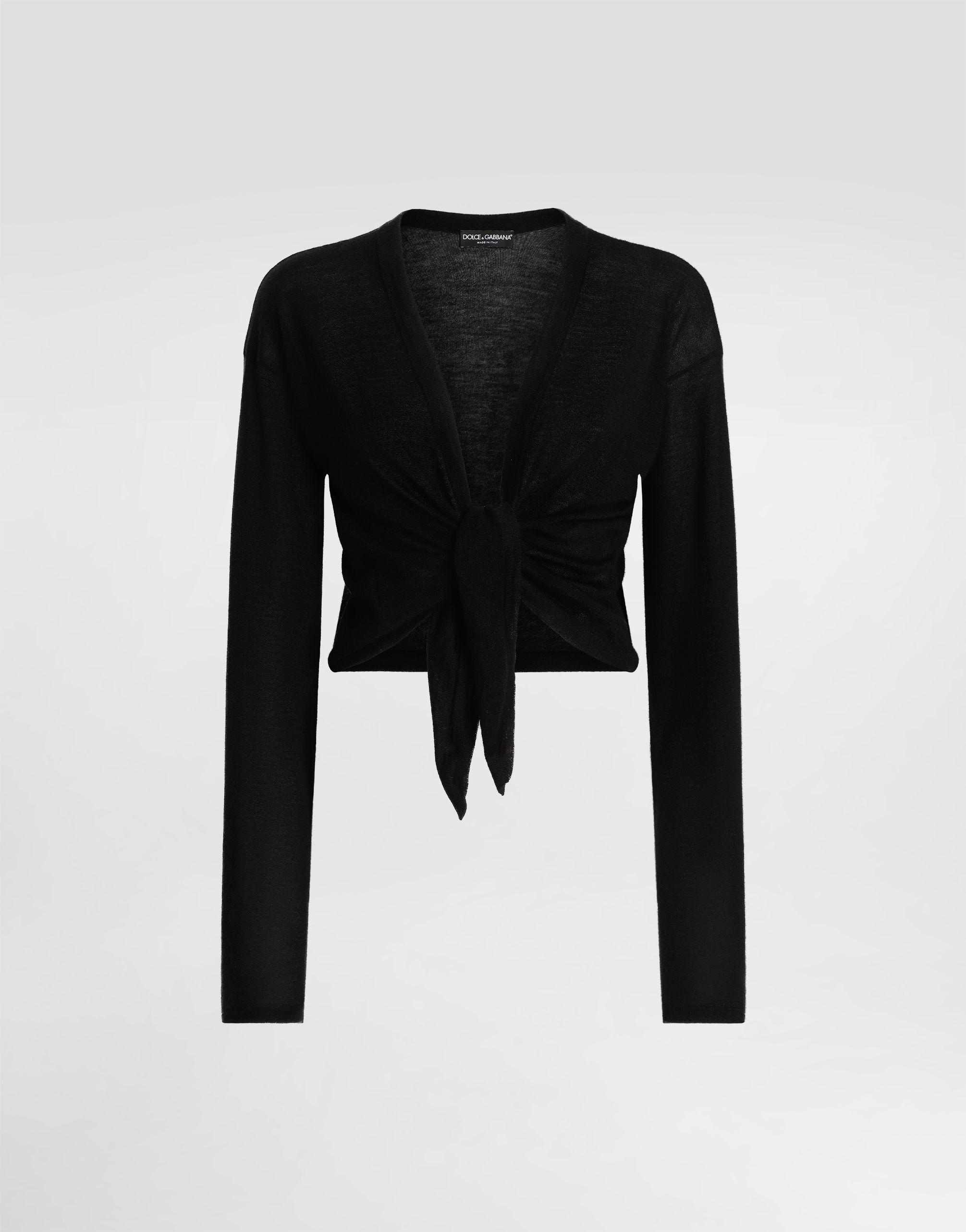 Dolce & Gabbana Cashmere Cardigan Sweaters And Cardigans Black In Black