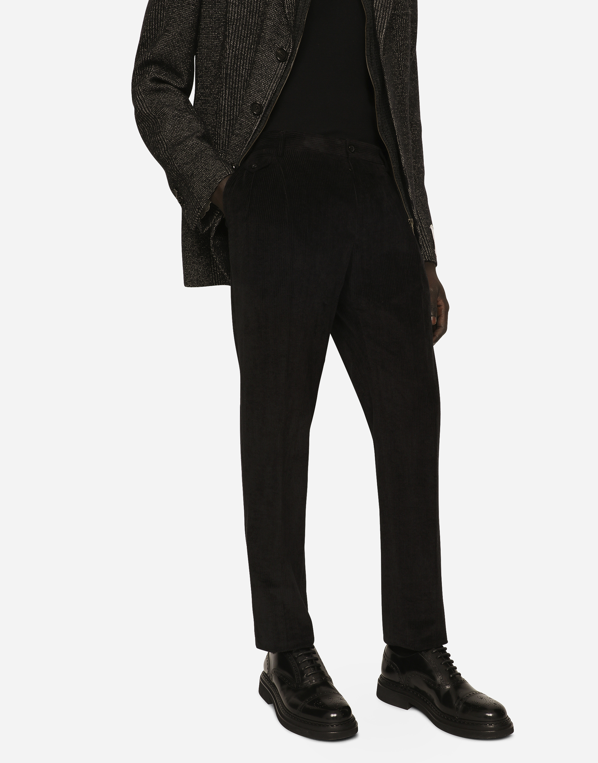 DOLCE & GABBANA STRETCH CORDUROY PANTS