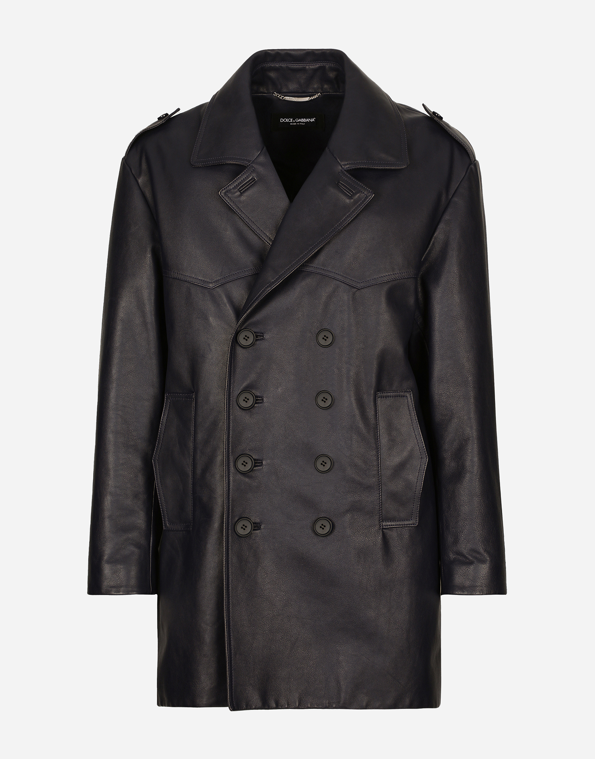 Dolce & Gabbana Cappotto - Man Coats And Jackets Blue 48
