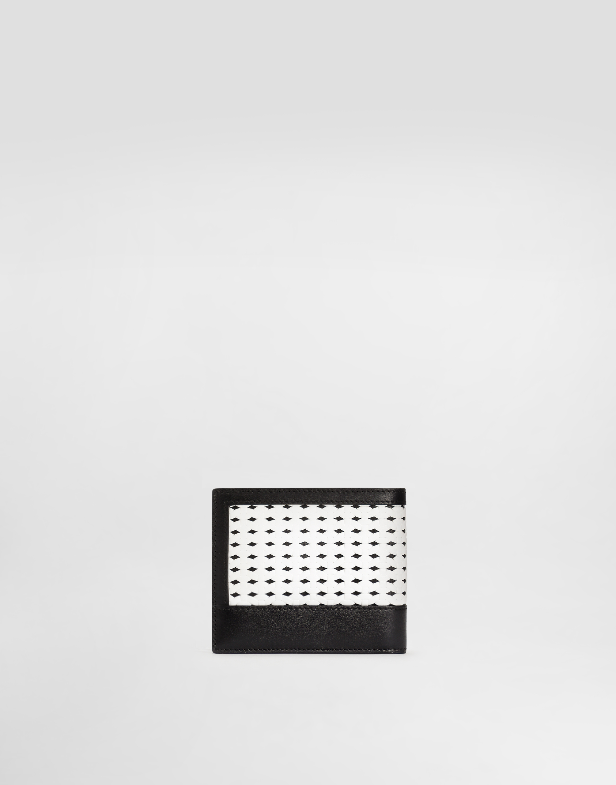  Dolce & Gabbana Dolce & Gabbana Woven Plongé Calfskin Wallet - Man Wallets And Small Leather Goods Multi-colored Onesize 