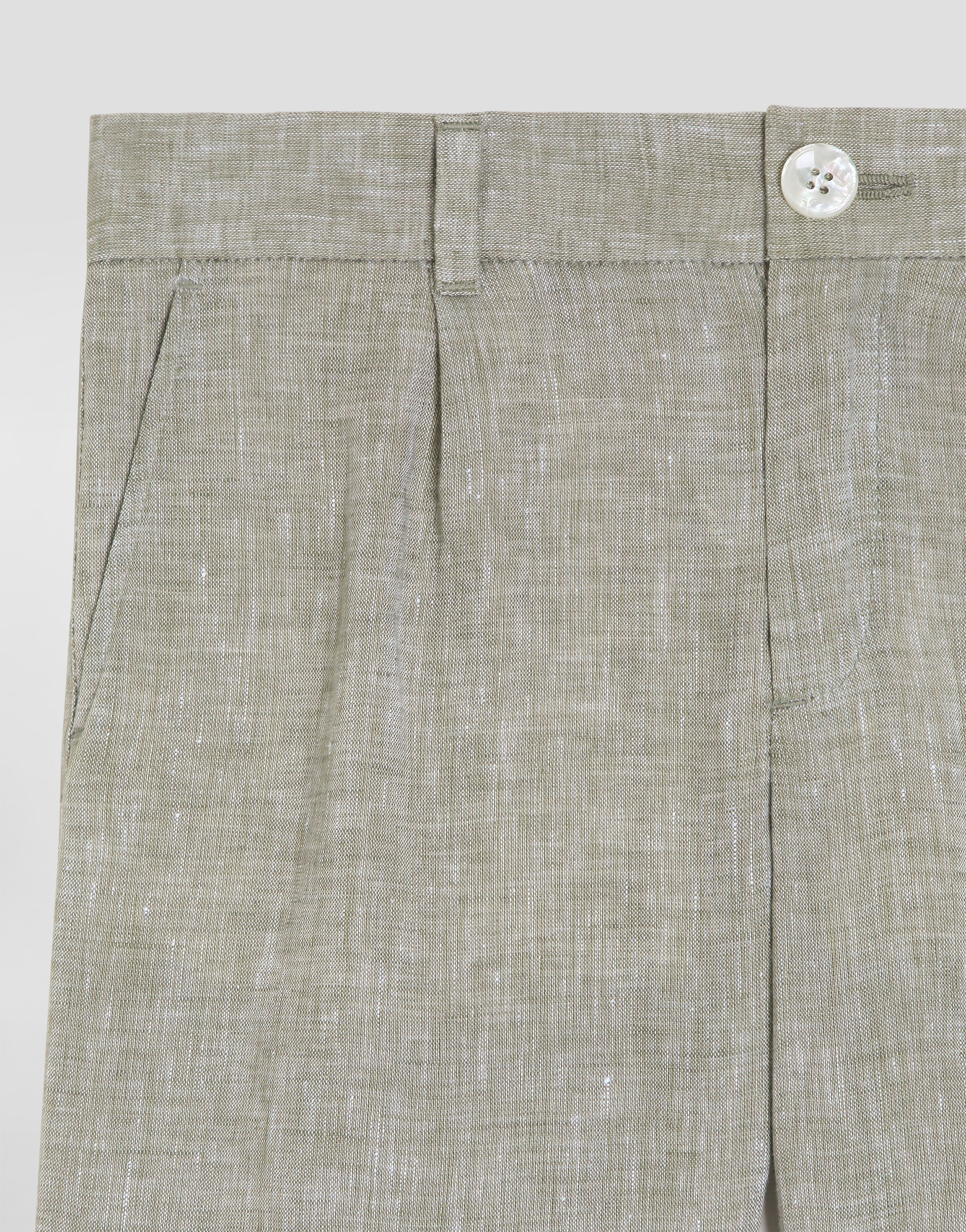 Dolce & Gabbana Linen Bermuda Shorts In Neutral