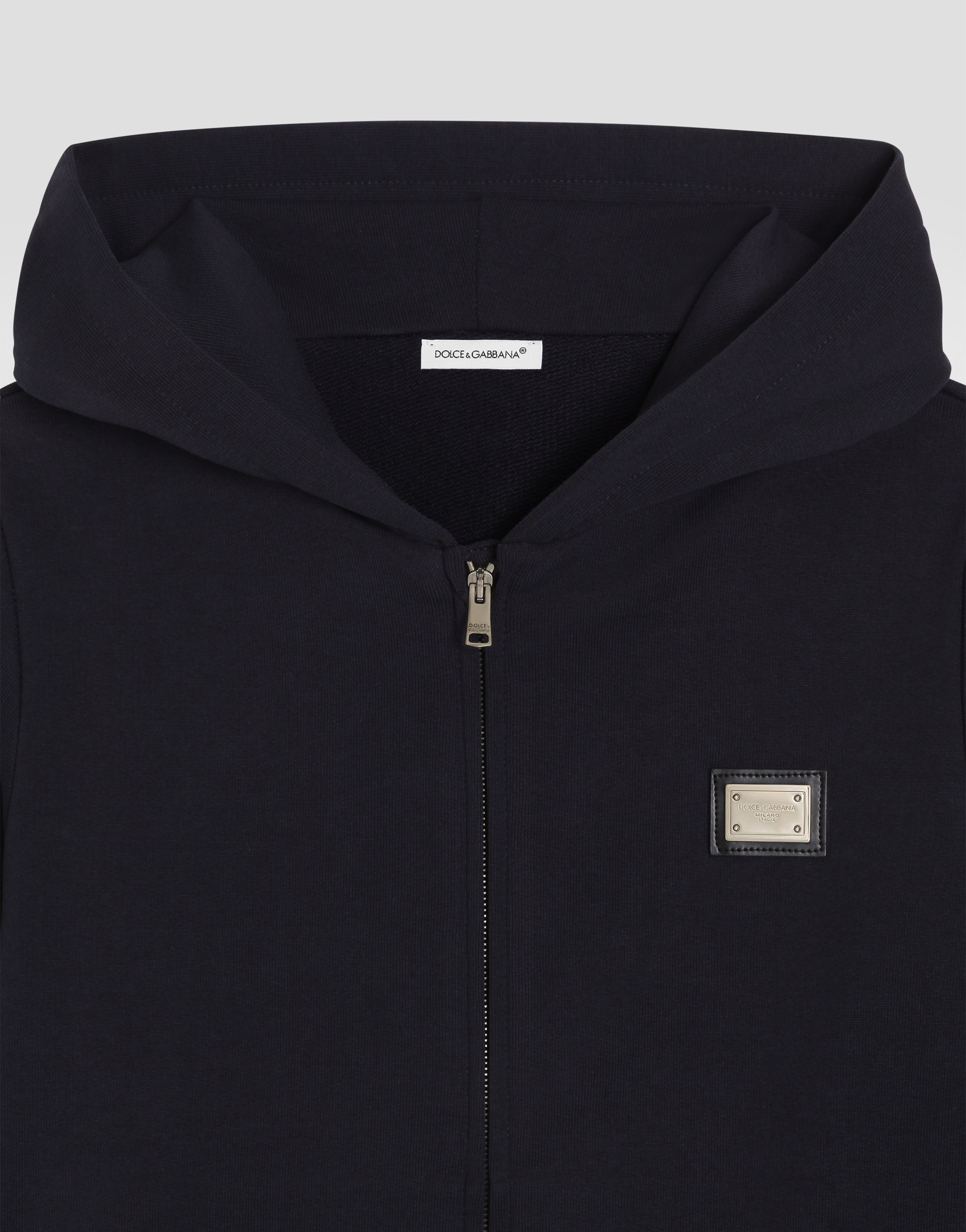  Dolce & Gabbana Dolce & Gabbana Cappuccio Con Zip - Man T-shirts And Sweatshirts Blue 4 Years 
