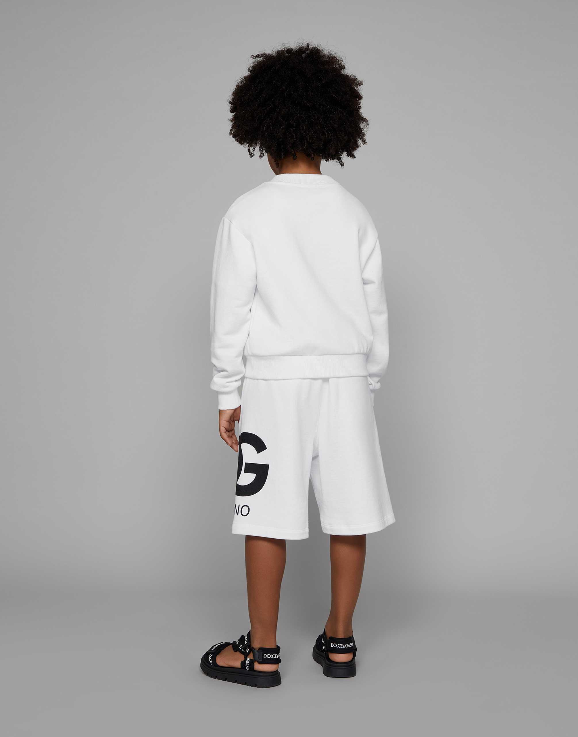 Jersey sweatshirt with DG logo print