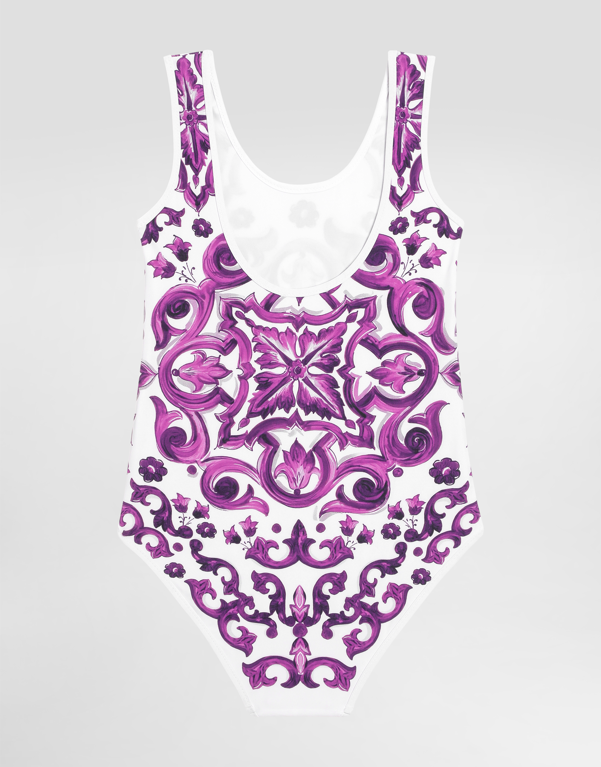 Dolce & Gabbana Majolica-print One-piece Swimsuit