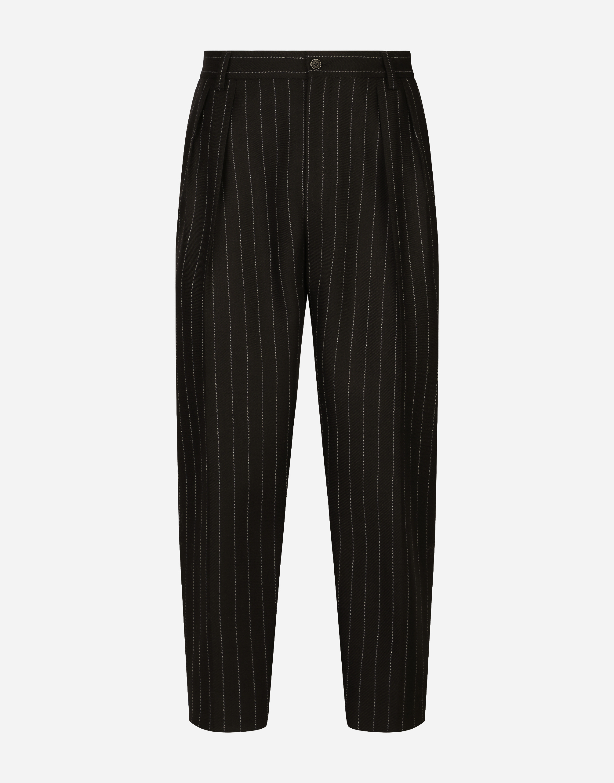 DOLCE & GABBANA PINSTRIPE WOOL PANTS