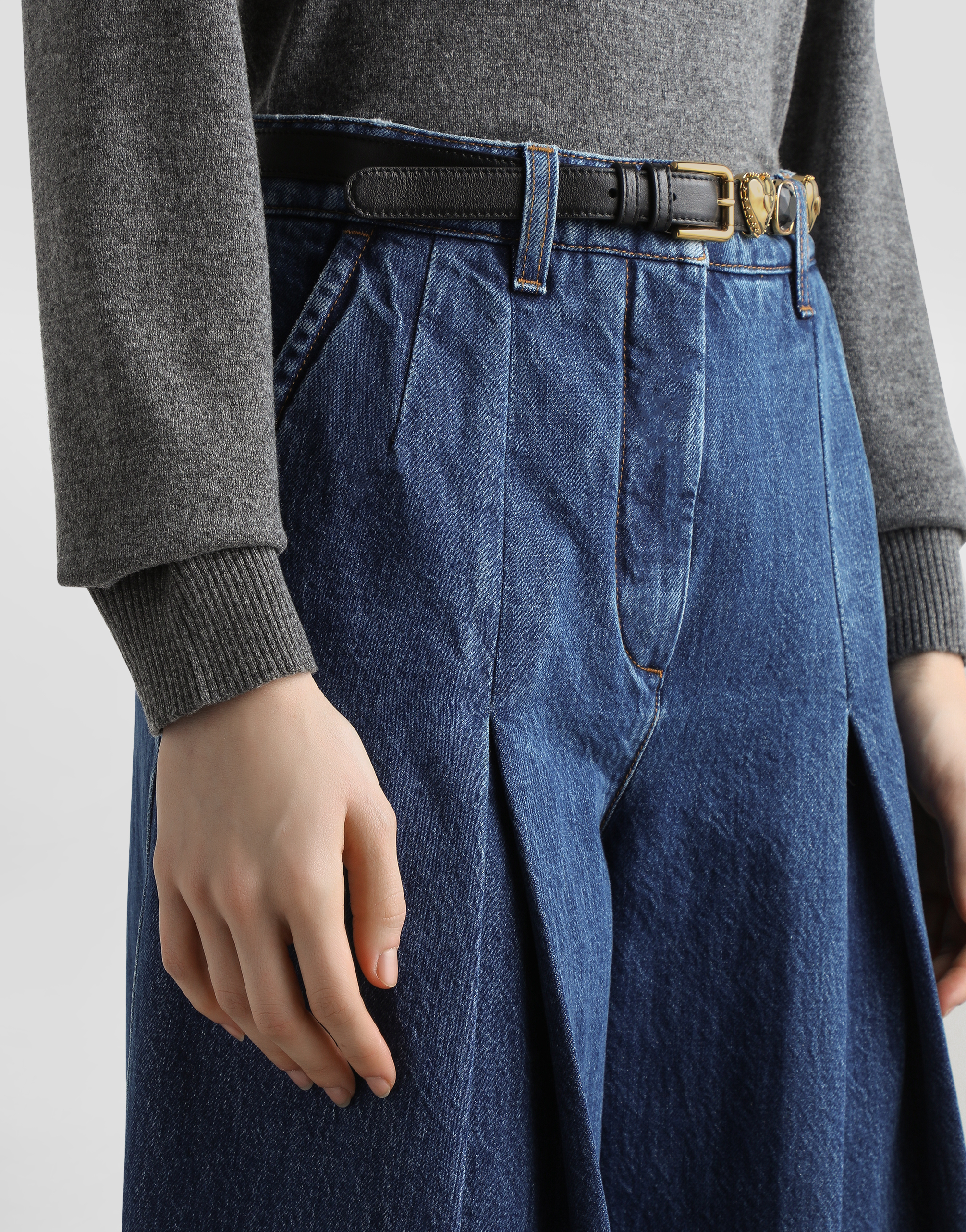5-pocket denim trousers