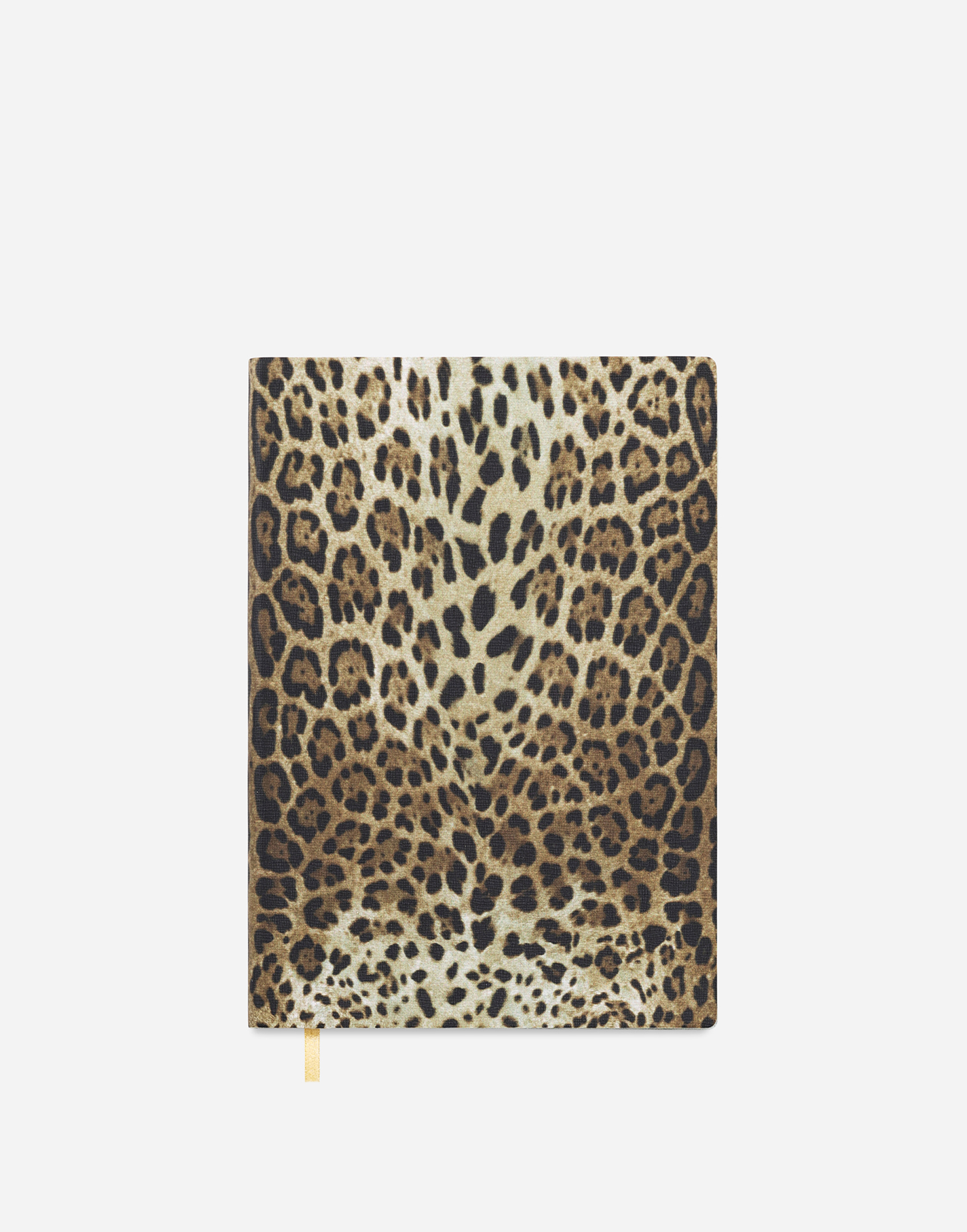 Dolce & Gabbana Medium Ruled Notebook Leather Cover Multicolor Unisex Onesize In Multicolor