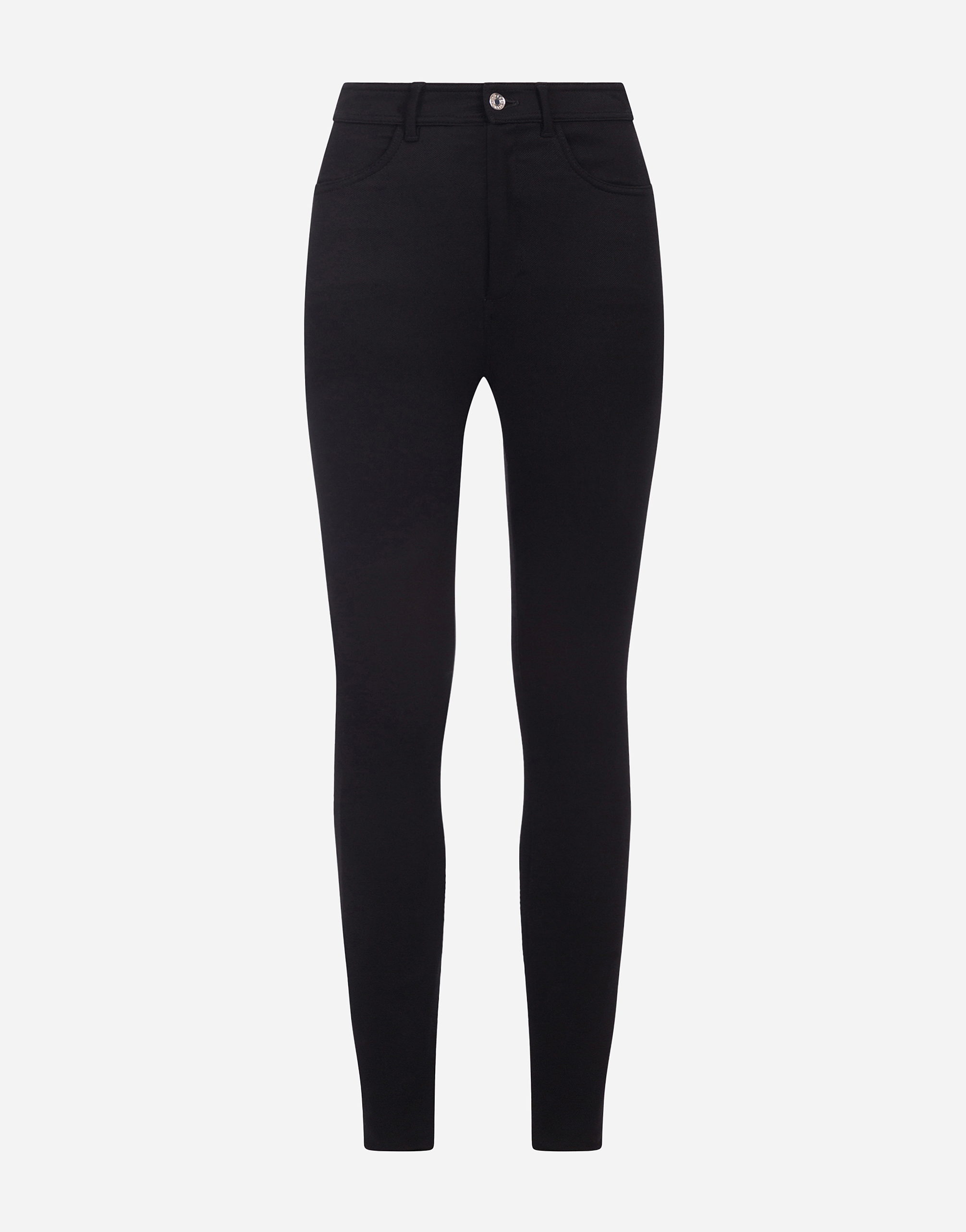 Dolce & Gabbana 5-pocket Stretch Cavalry Twill Leggings In Black