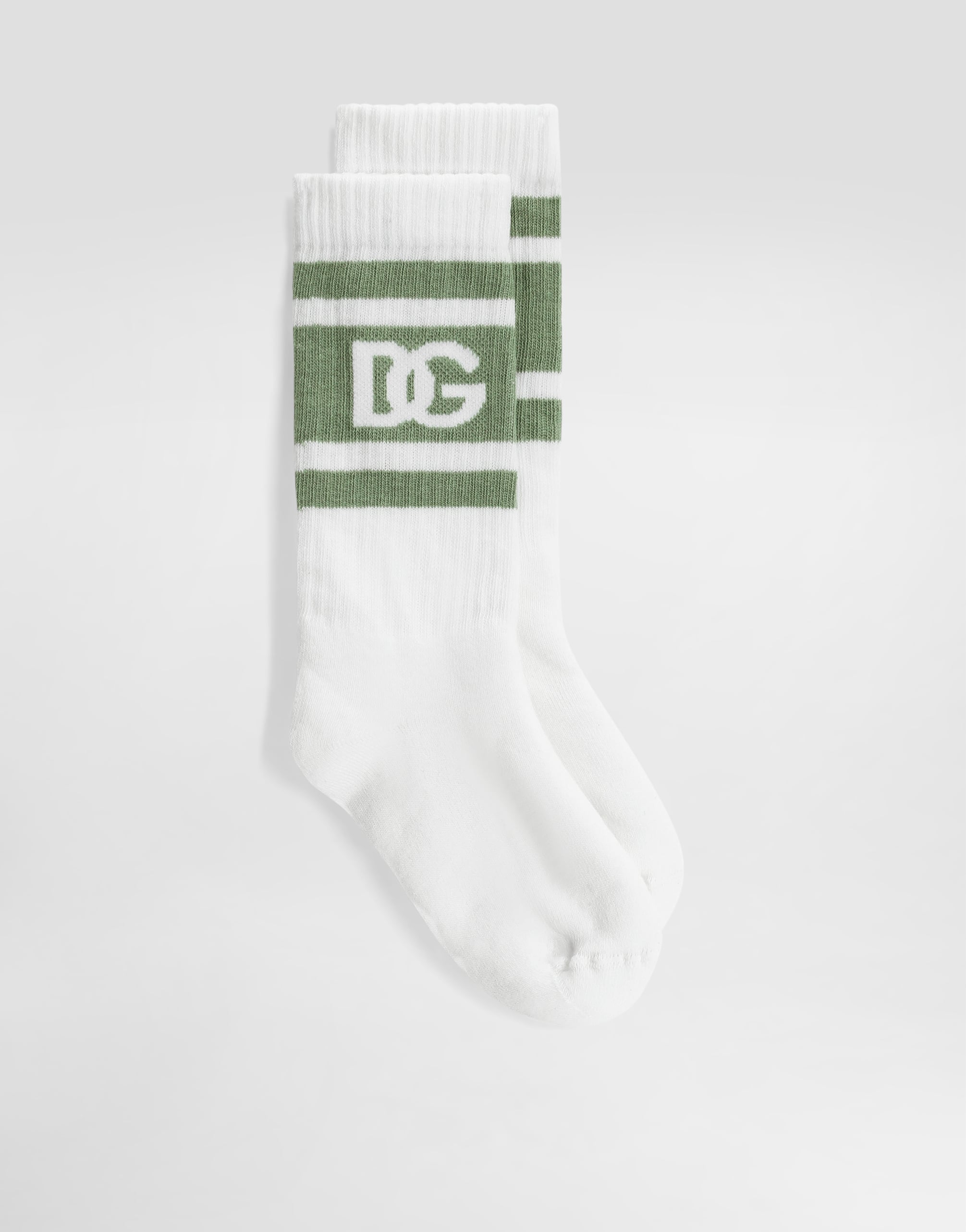 Dolce & Gabbana Socks With Intarsia Logo - Mann Accessoires Beige L 