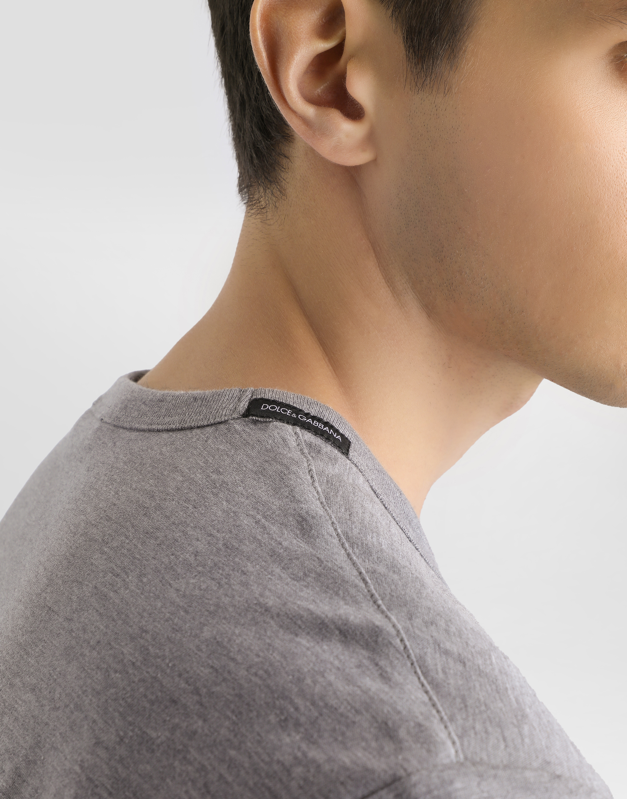 Dolce & Gabbana Cotton T-shirt In Gray