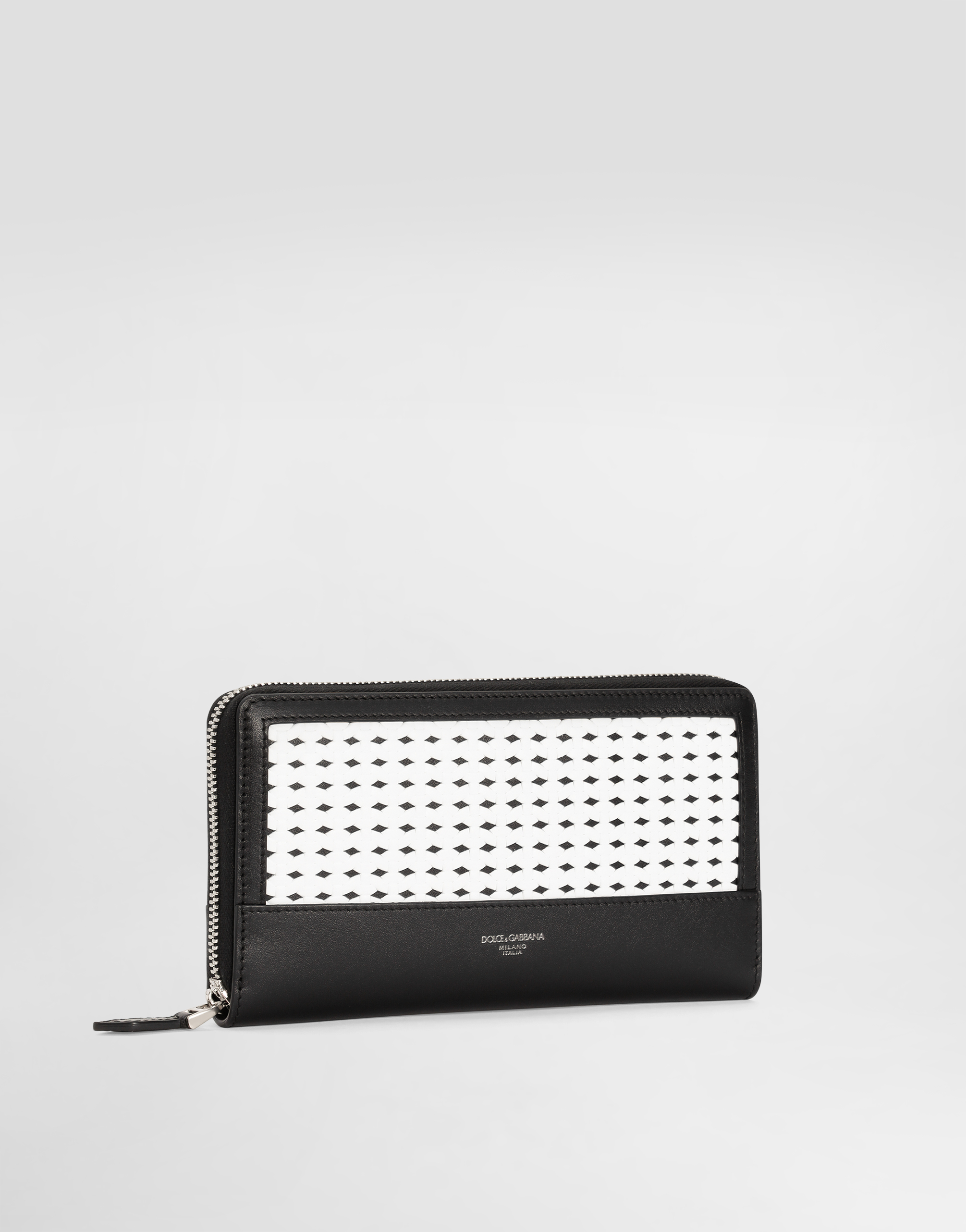  Dolce & Gabbana Woven Plongé Calfskin Wallet - Mann Geldbörsen Und Kleinlederwaren Mehrfarbig Onesize 