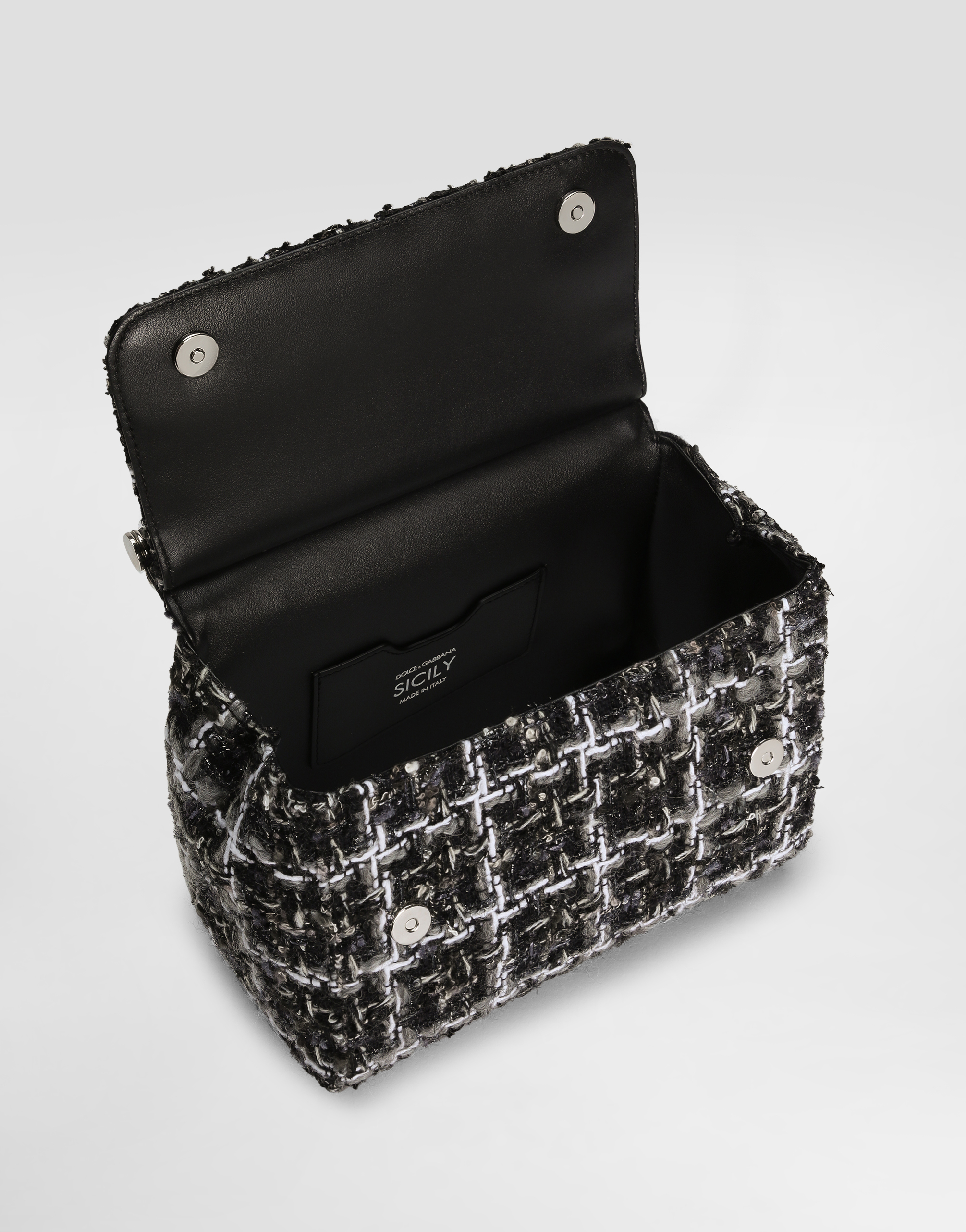 Dolce & Gabbana Medium Sicily Handbag In Black