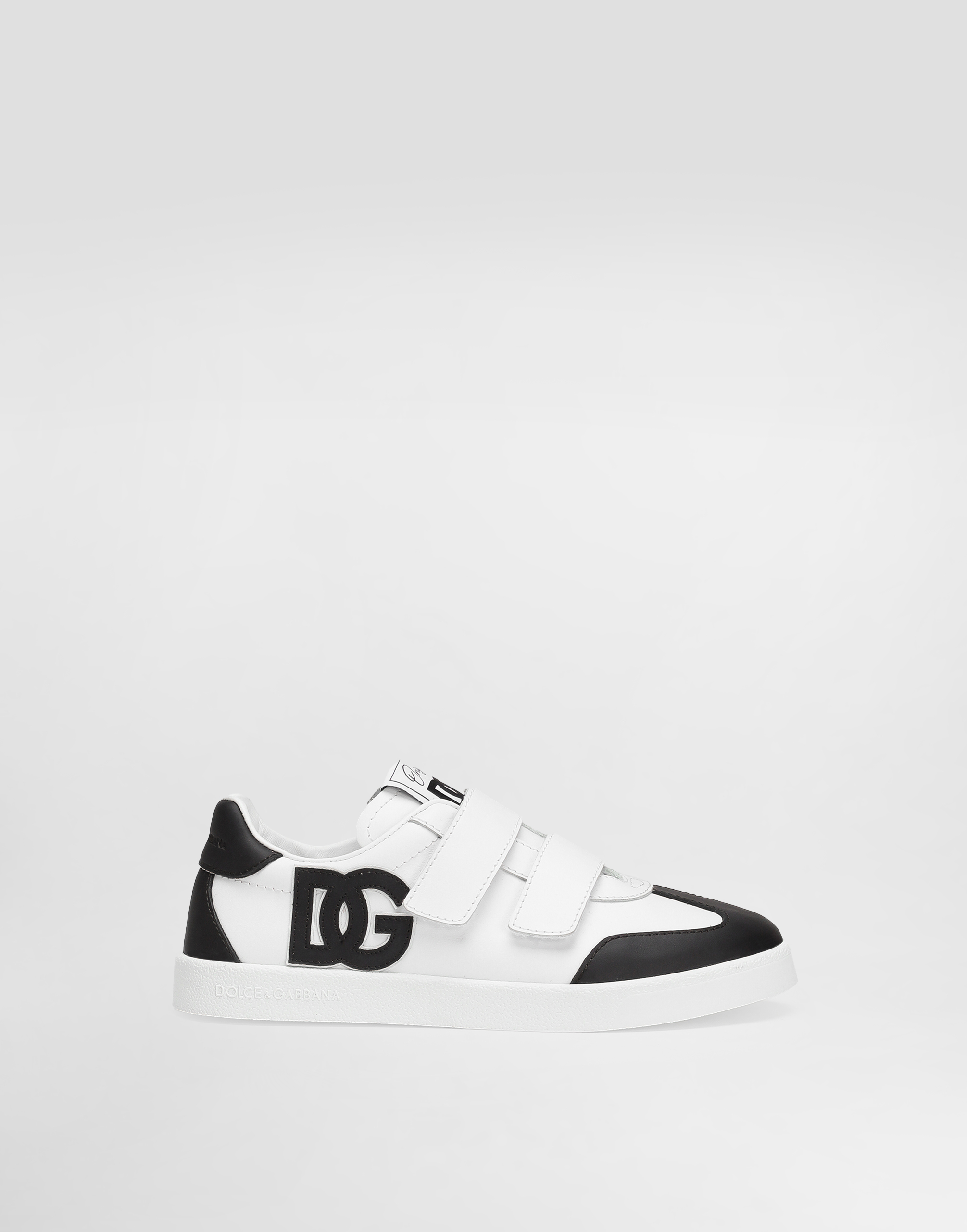 Dolce & Gabbana Dg Original Calfskin Low-top Sneakers With Dg Logo In Multi