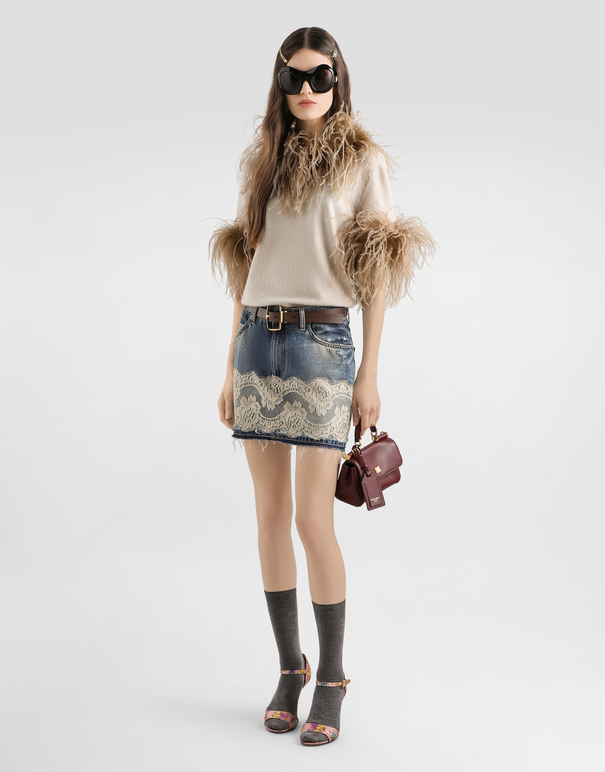  Dolce & Gabbana Cashmere Pullover - Frau Strickwaren Beige 36 