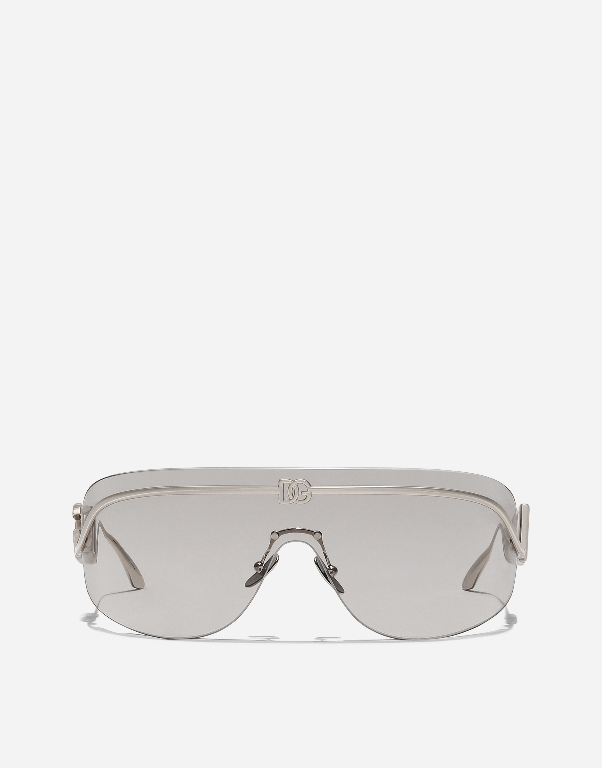Dolce & Gabbana Statement Sunglasses In Silver