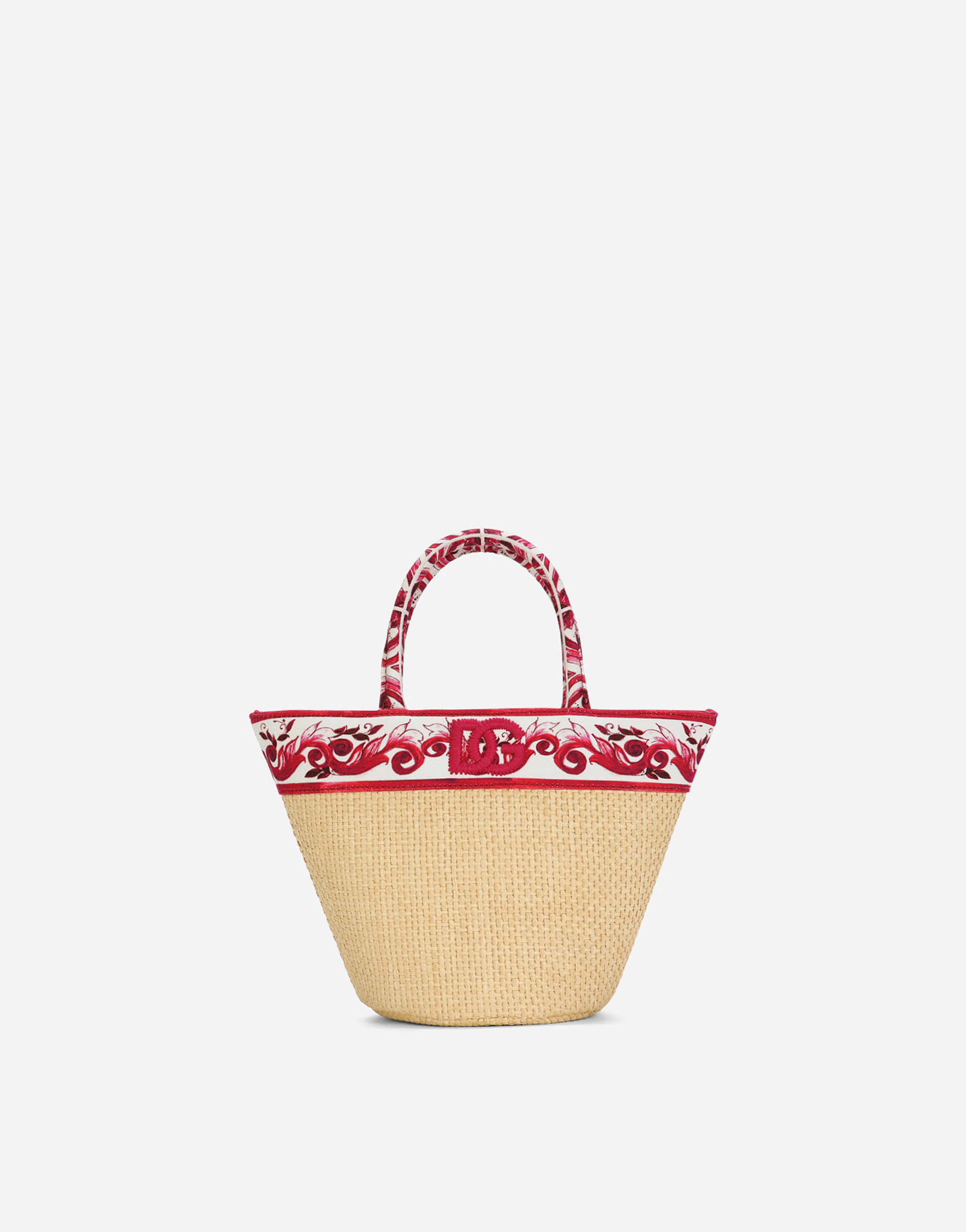 マルチカラーのガールズ Straw handbag | Dolce&Gabbana®