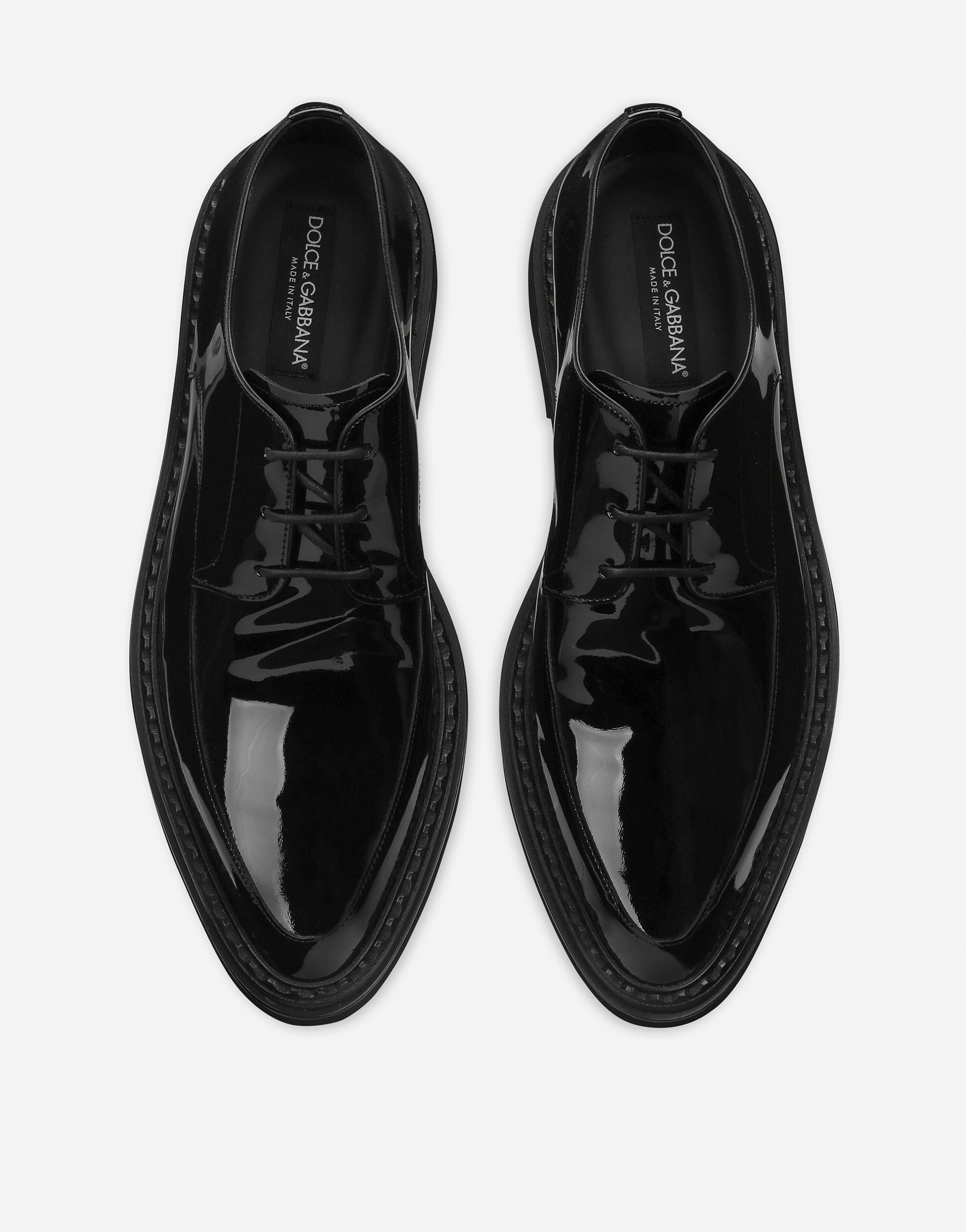 DOLCE & GABBANA PATENT LEATHER DERBY SHOES
