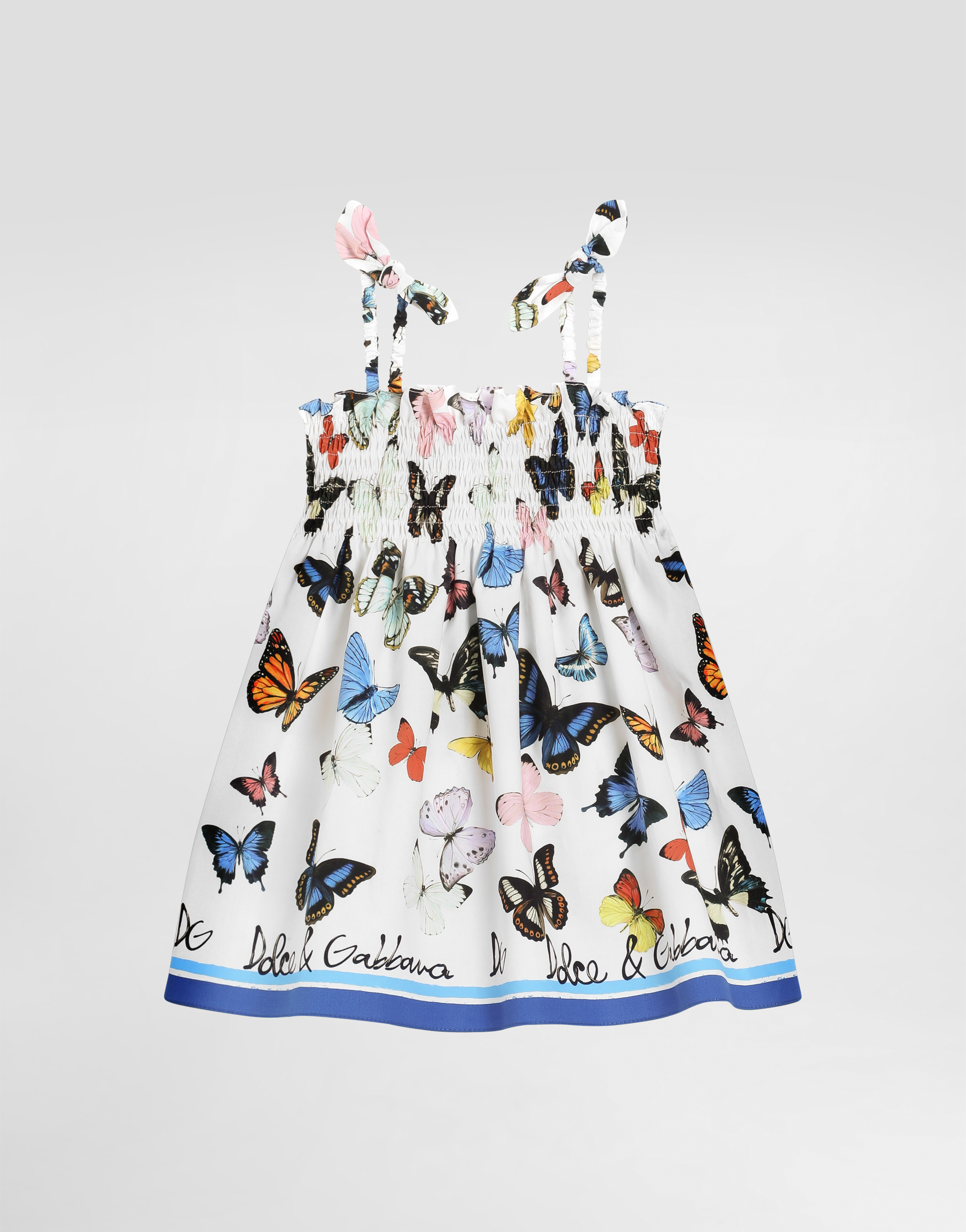 ドルチェ＆ガッバーナ シルク製 バタフライプリントドレス ドルチェ＆ガッバーナ シルク製 バタフライプリントドレス