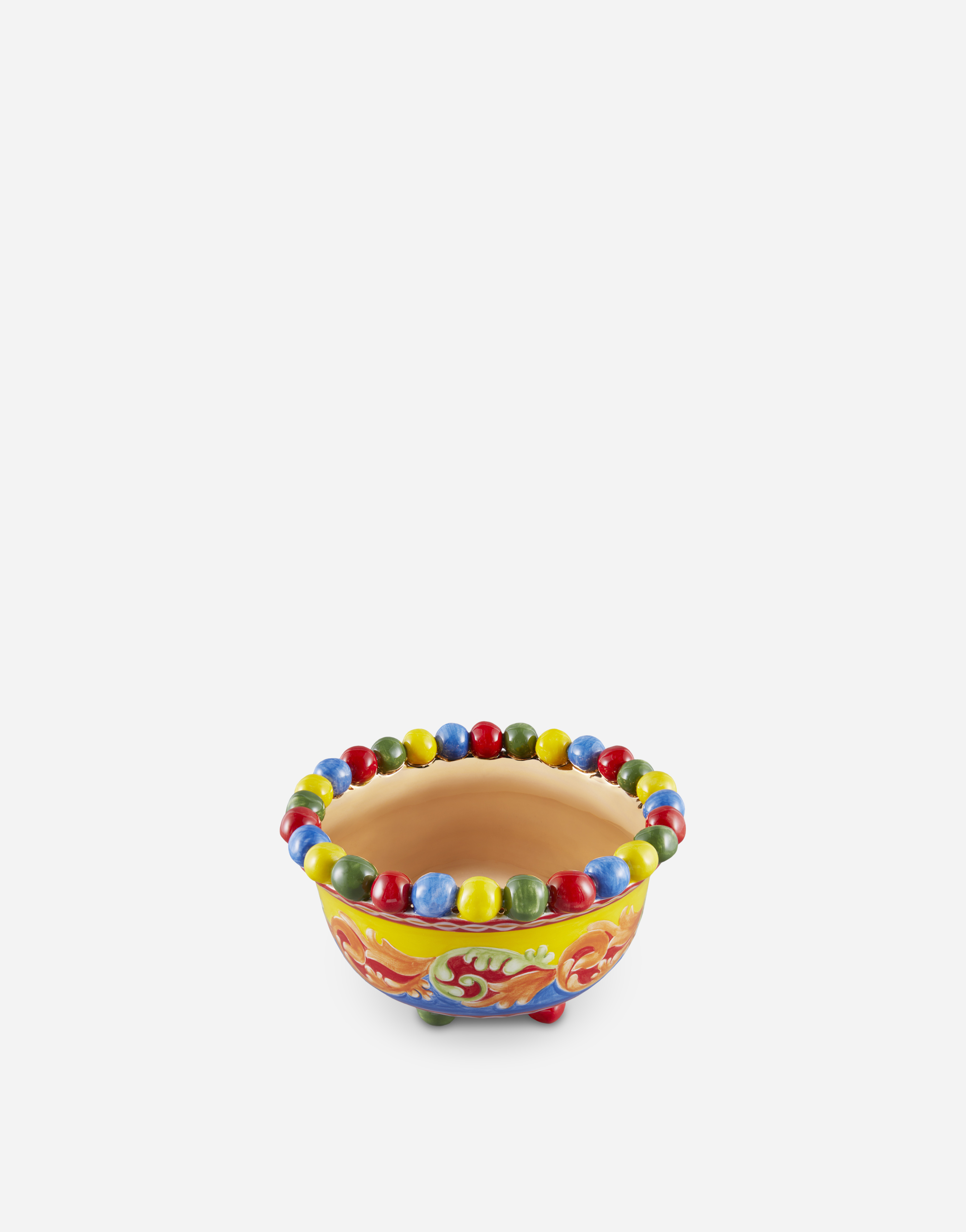 Dolce & Gabbana Large Decorative Bowl In Multi