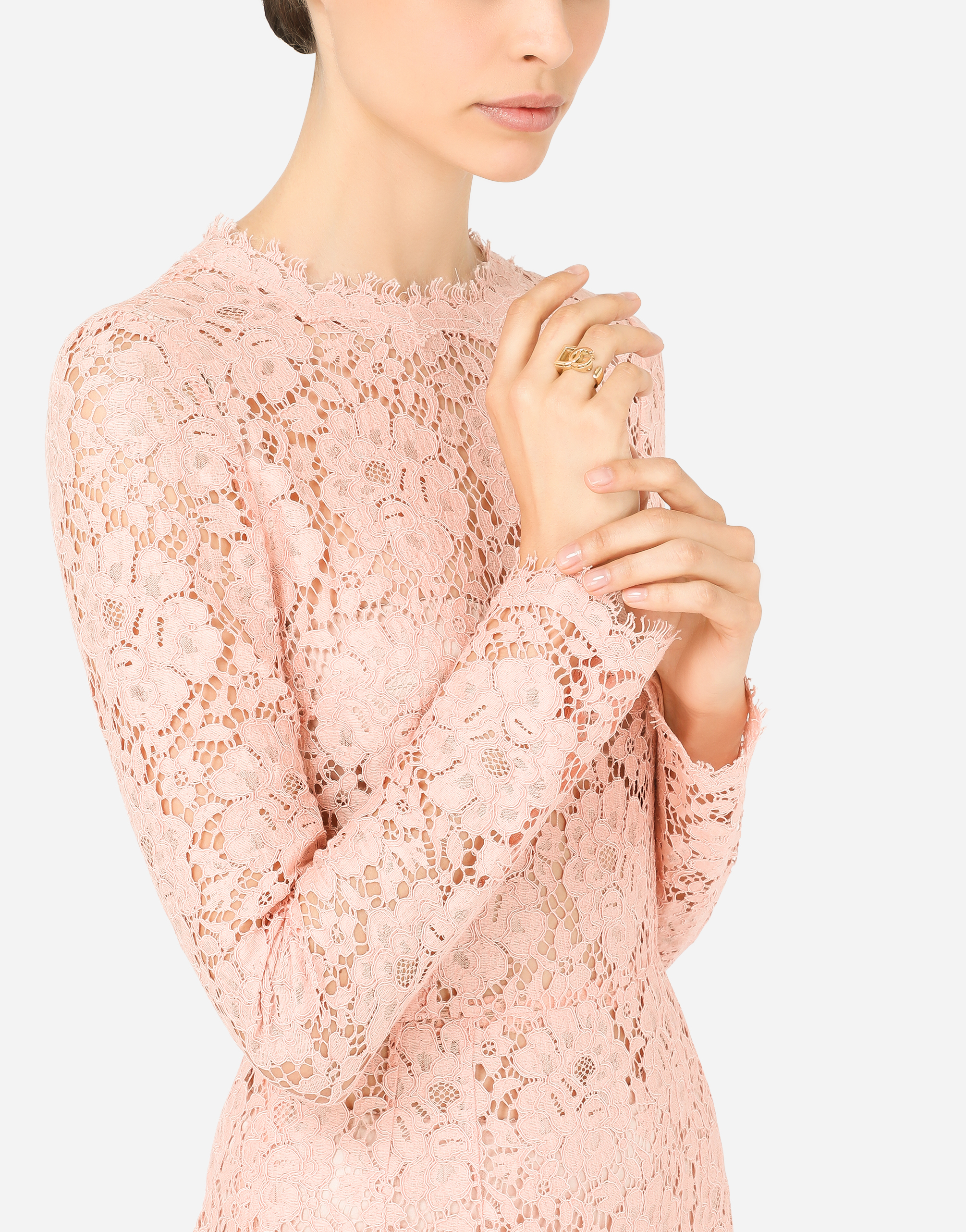 DOLCE & GABBANA LOGO RING IN YELLOW 18KT GOLD