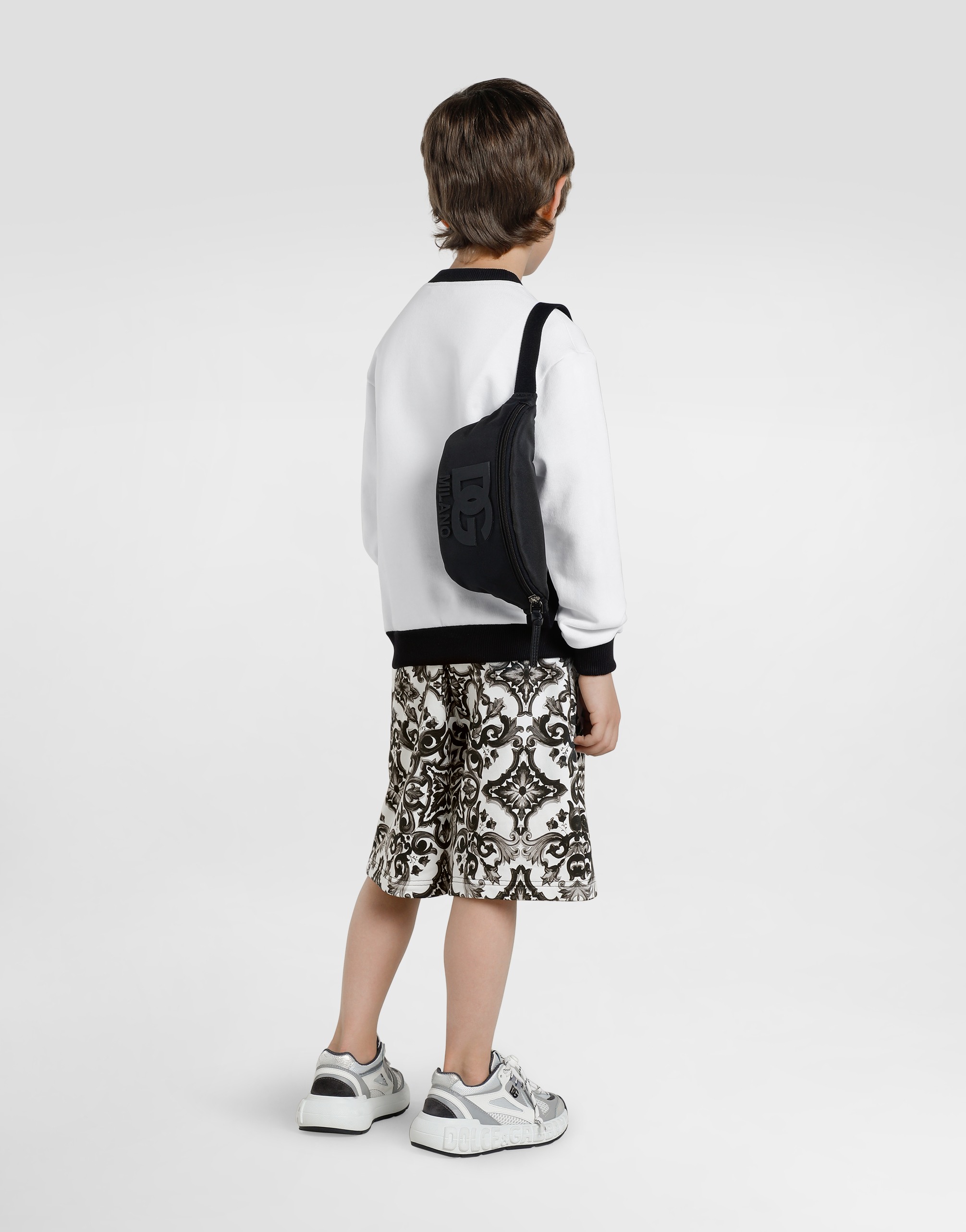 Nylon waist bag with DG rubber patch