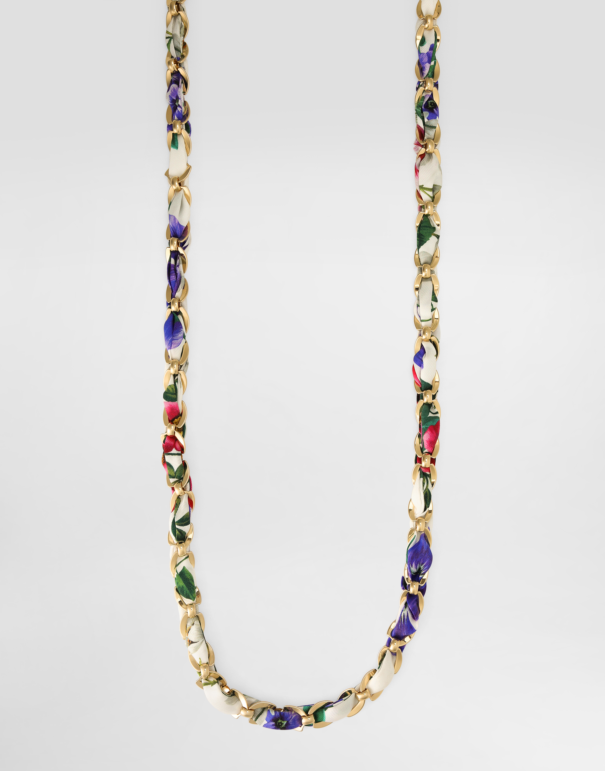 Dolce & Gabbana Bejeweled Chain Strap In Print